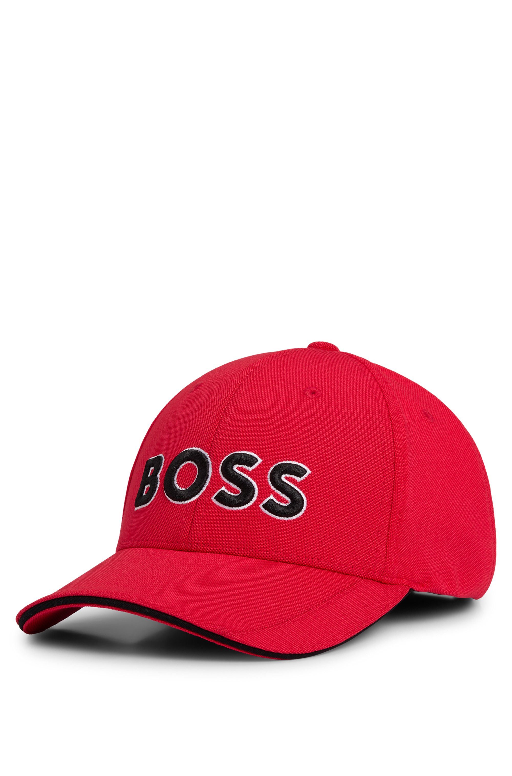 BOSS GREEN Baseball pet Cap-Bold 10261155 01 met boss logo-print, verstelbare breedte