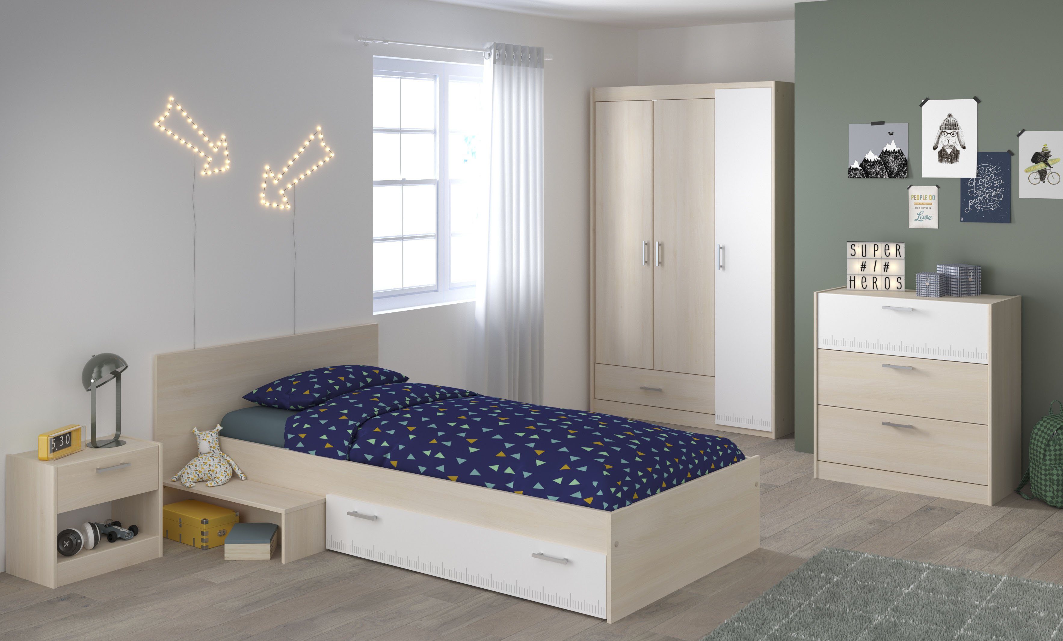 Parisot Tienerkamerset Parisot Kinderkamer Charly 12 (4-delig)