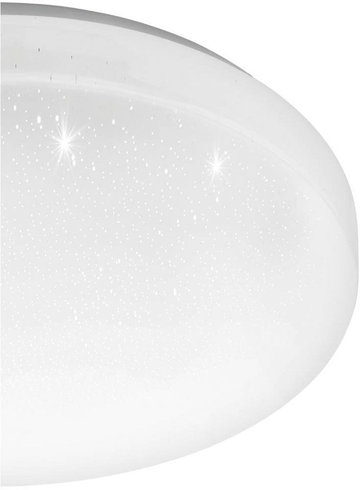 EGLO Led-plafondlamp FRANIA-S plafondlamp, wit, kristalleffect, lage opbouwhoogte, 1x10W (1 stuk)