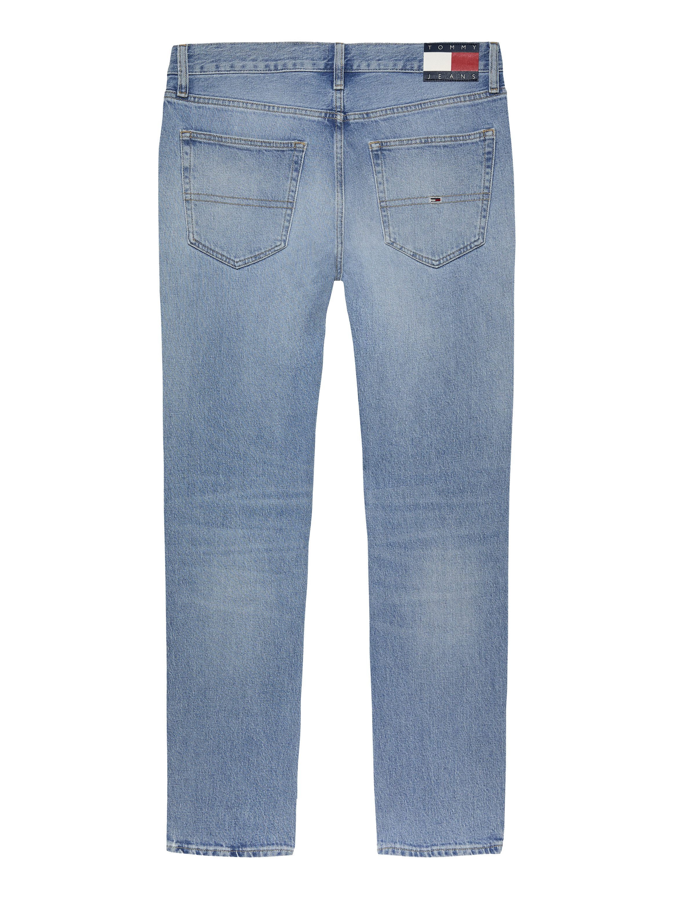 TOMMY JEANS Slim fit jeans RYAN SLIM STRAIGHT met gestempeld logo