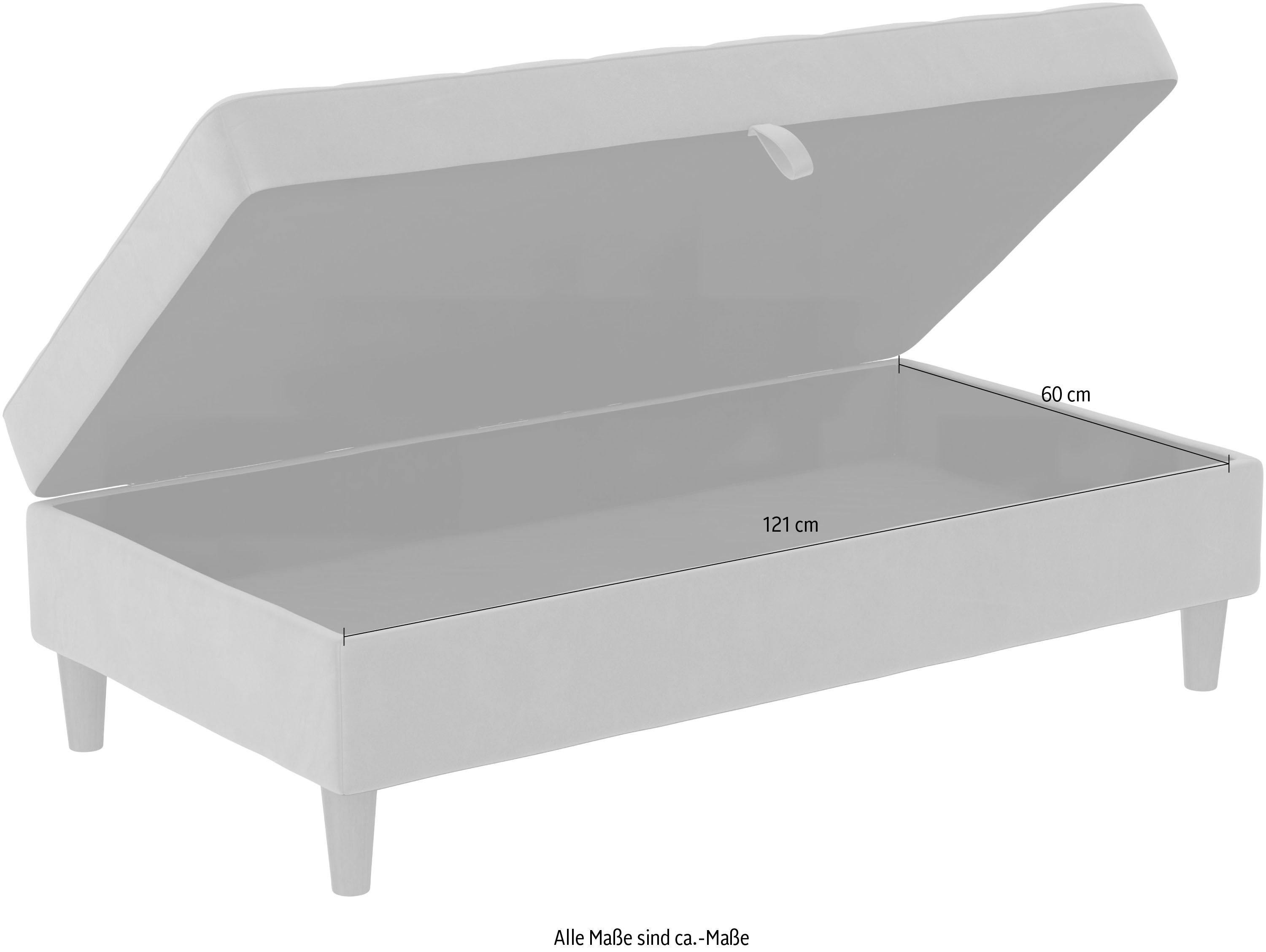 Dorel Home Hocker met bergruimte Presley Hocker met bergruimte, vrij plaatsbaar, zithoogte 43 cm