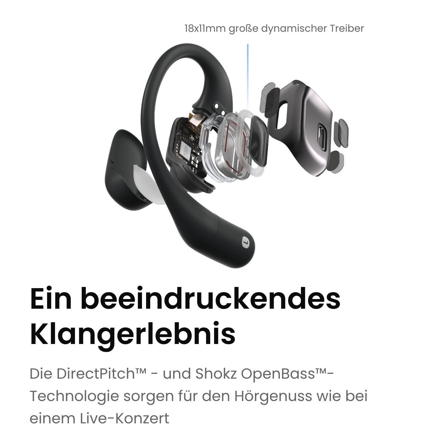 Shokz In-ear-oordopjes OpenFit