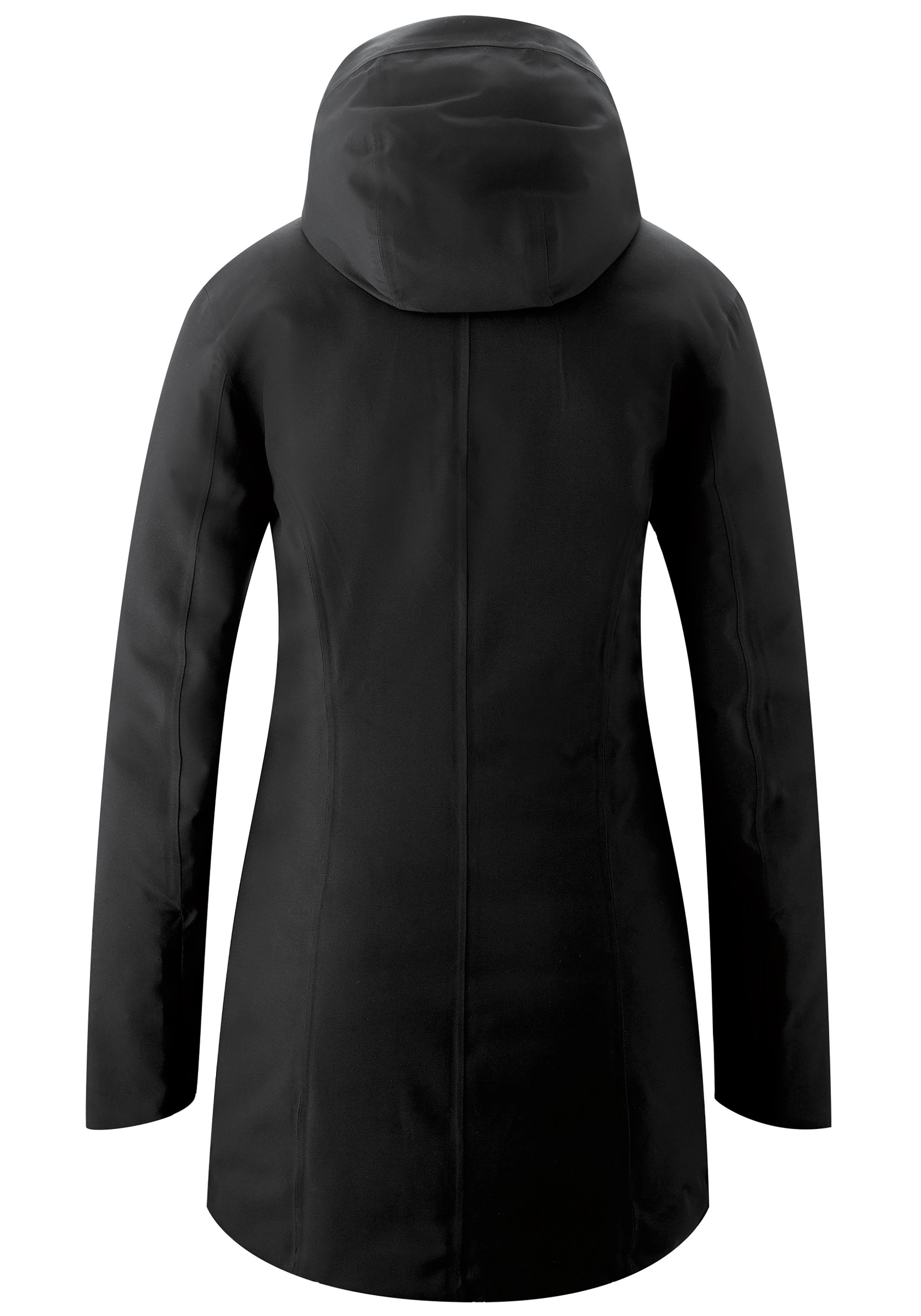 Maier Sports Functioneel jack Henni Sportieve outdoormantel voor outdoor en city, licht gewatteerd dames jassen maat 44 zwart