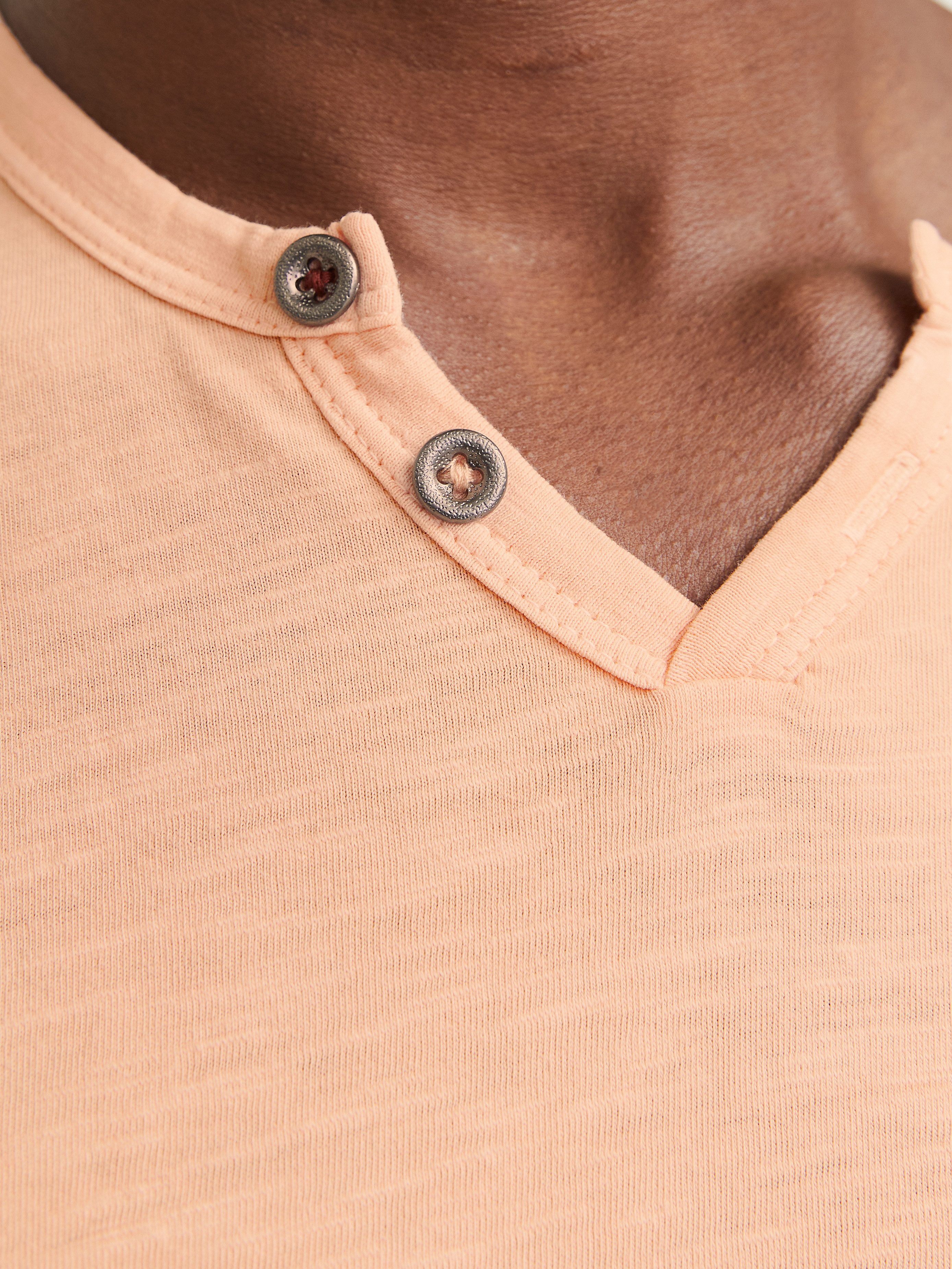 Jack & Jones T-shirt JJESPLIT NECK TEE SS NOOS