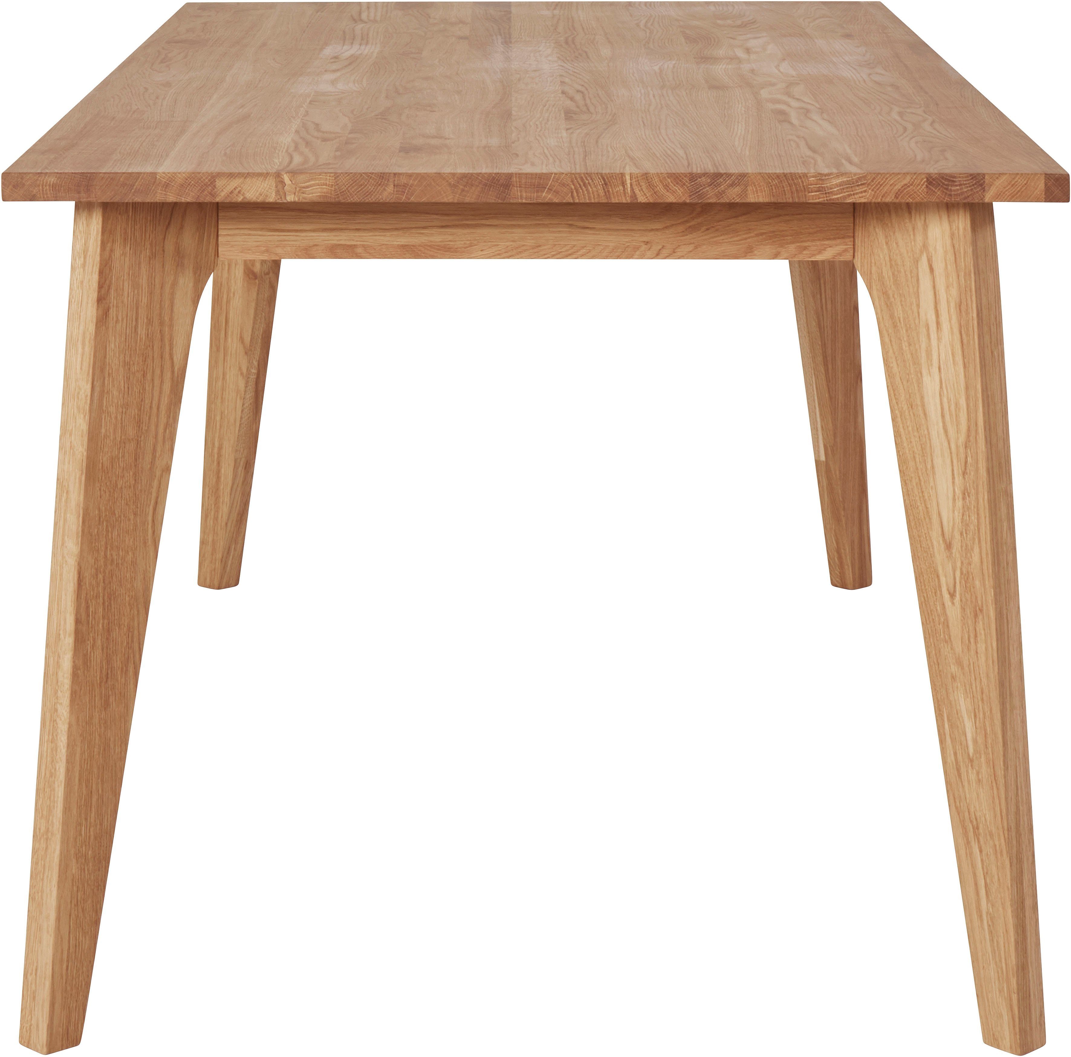 andas Eettafel Amali Van massief eiken, in 3 breedten