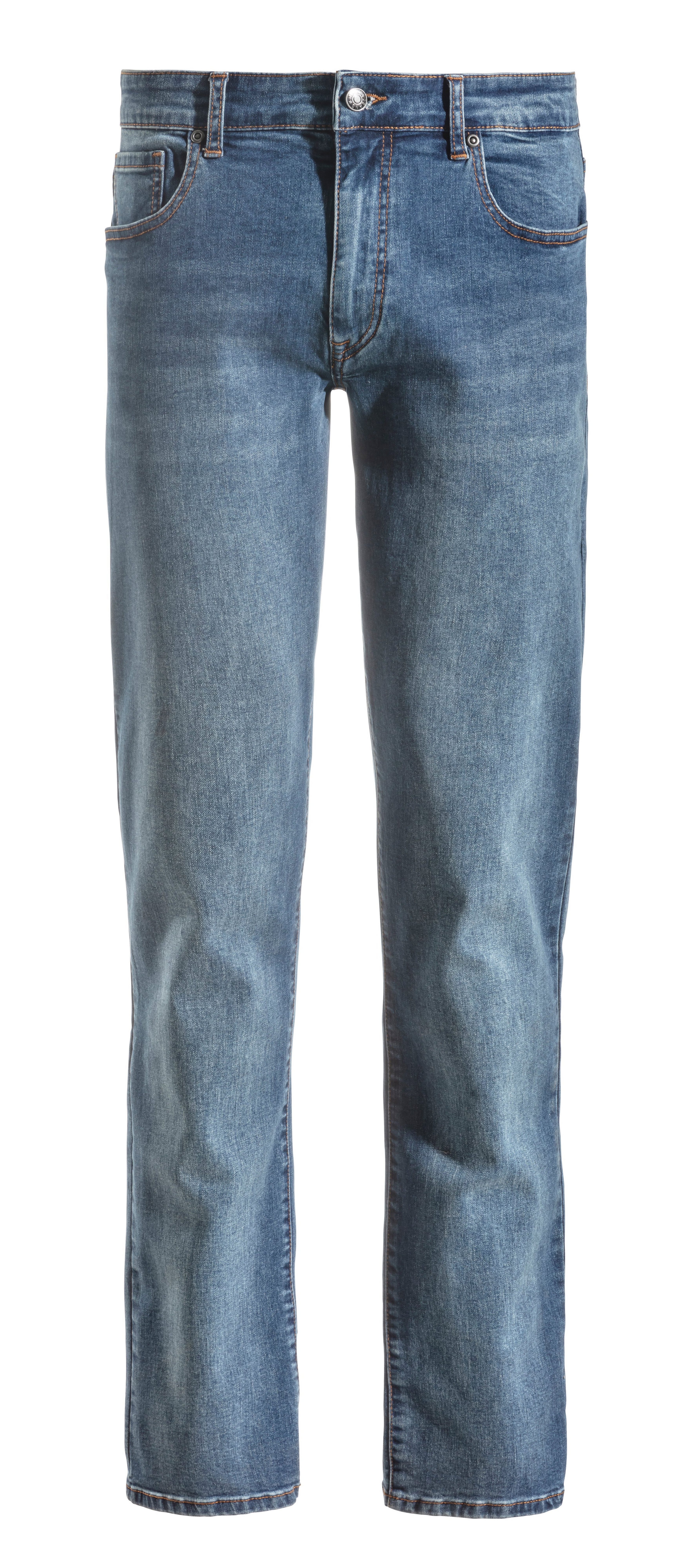 Buffalo 5-pocket jeans Straight fit met normale taillehoogte, van elastische denim-kwaliteit