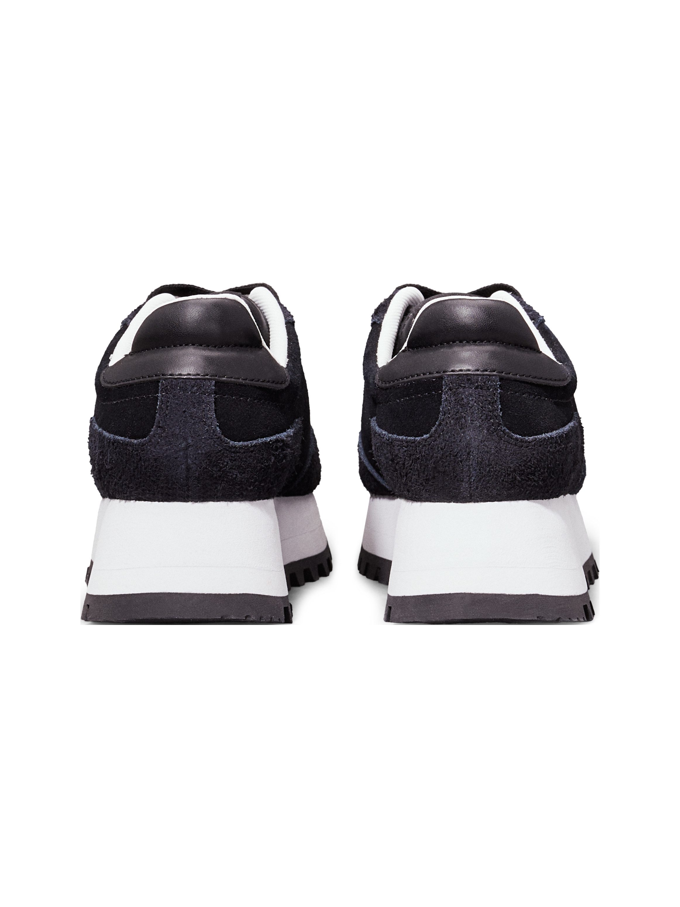 Calvin Klein Plateausneakers RUNNER LACEUP ML SUEDE , vrijetijdsschoen, veterschoen, lage schoen met zij ck-logo