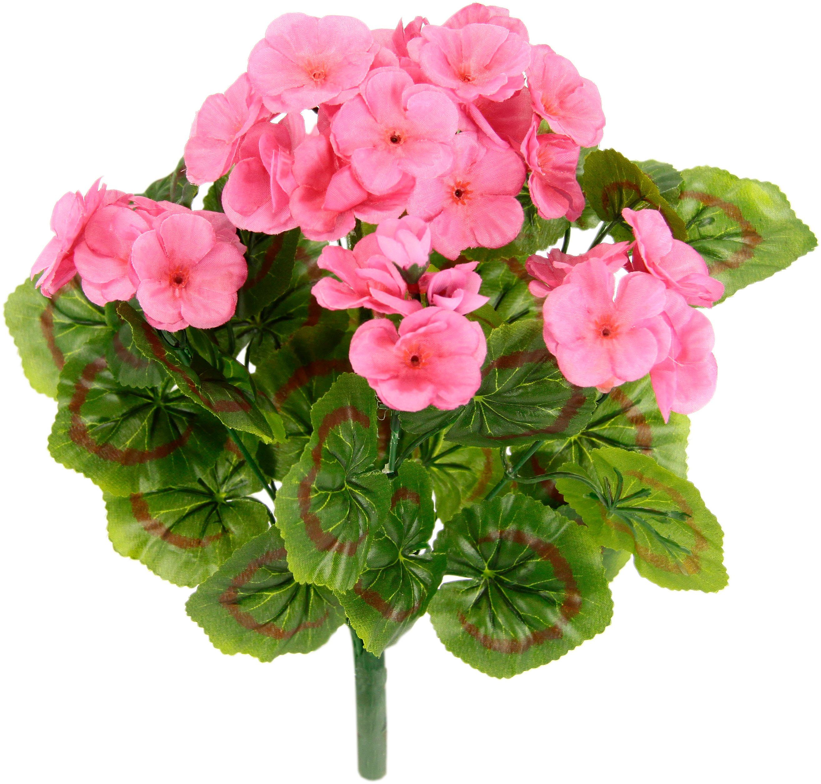 my home Kunstbloem Geranium Kunstgeraniums (2 stuks)