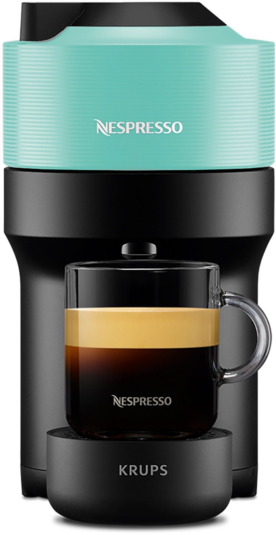 Nespresso Koffiecapsulemachine Vertuo Pop XN9204 van Krups, inhoud 560 ml, aut. capsule-herkenning, één druk op de knop, 4 maten kopjes