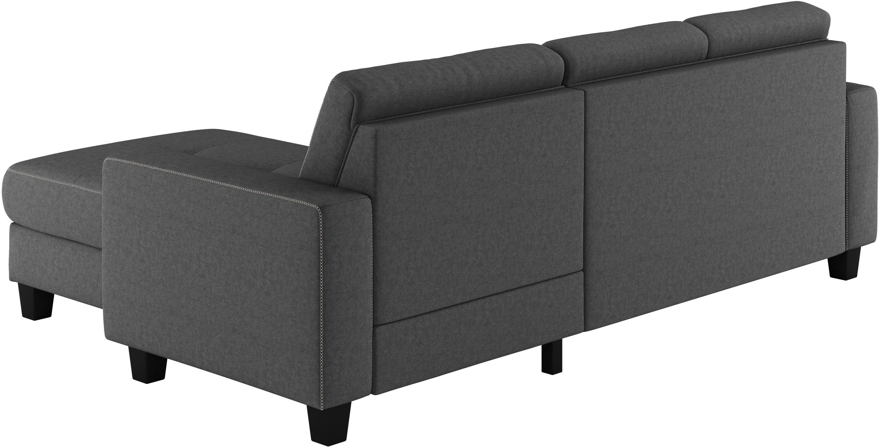 Places of Style Hoekbank Varese Kruisnaad in beige
