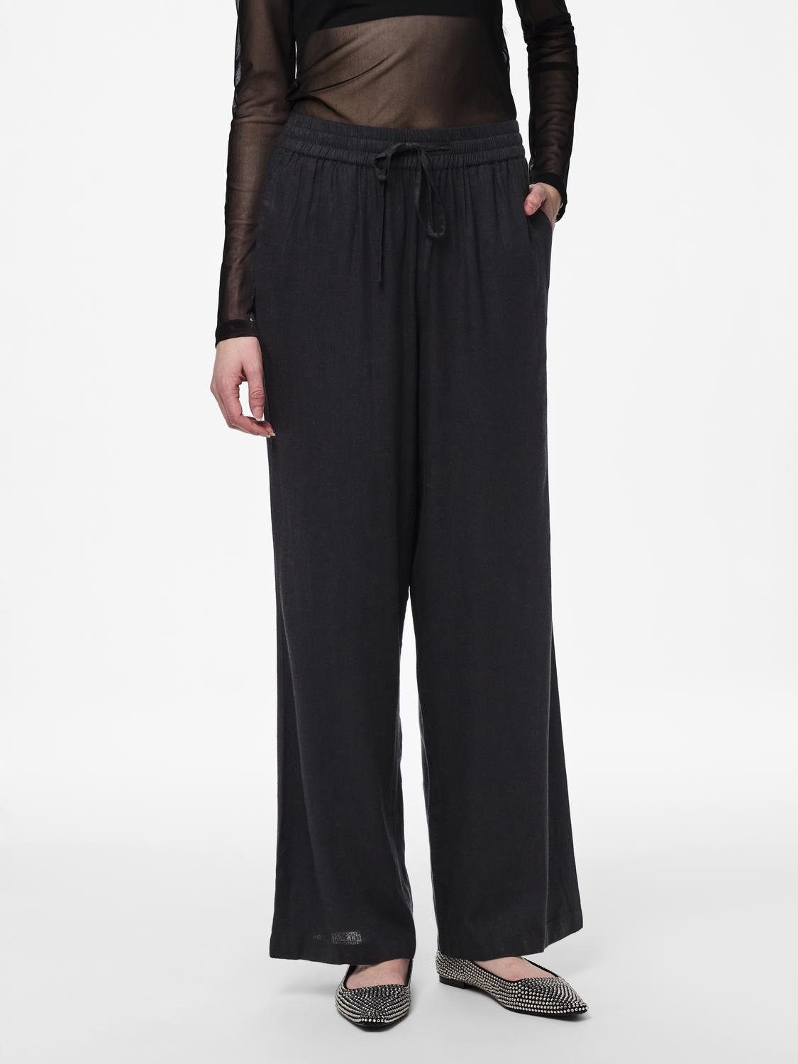 pieces Comfortbroek PCPIA HW WIDE PANTS WVN NOOS
