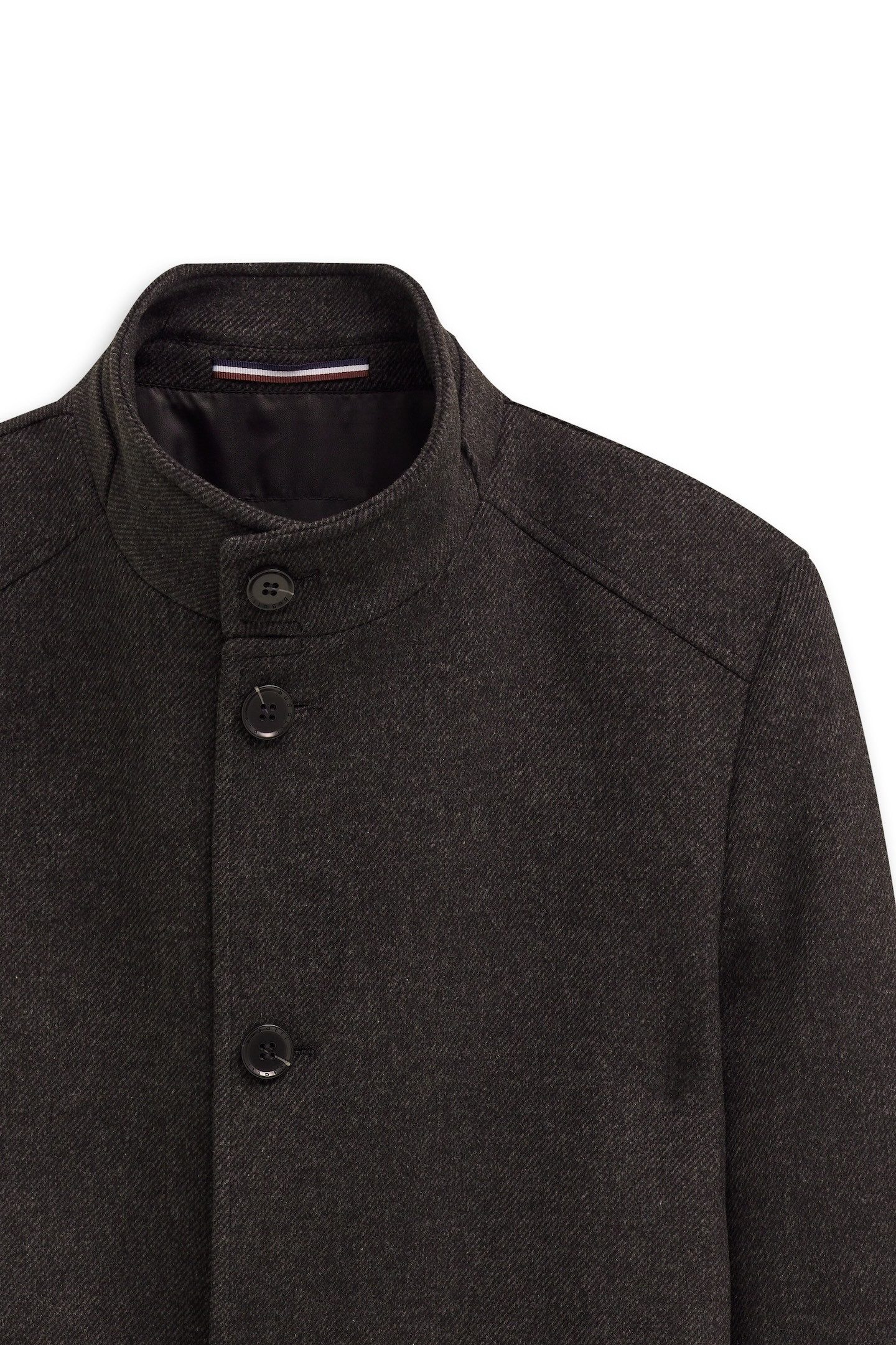 Bugatti Korte jas Flexcity Stretch Modern Fit van een wolmix