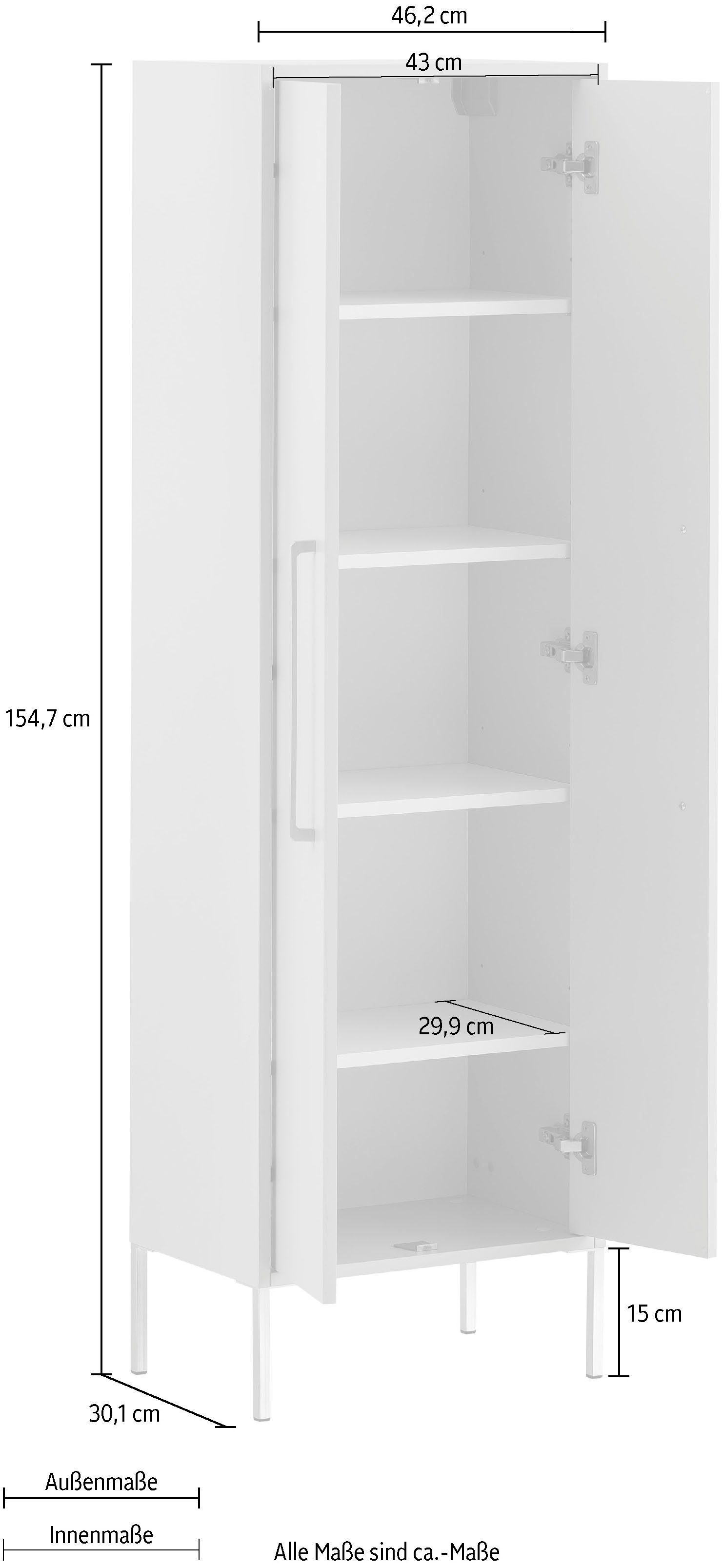 Schildmeyer Halfhoge kast Sarah Badkamermeubel, breedte 46,2 cm
