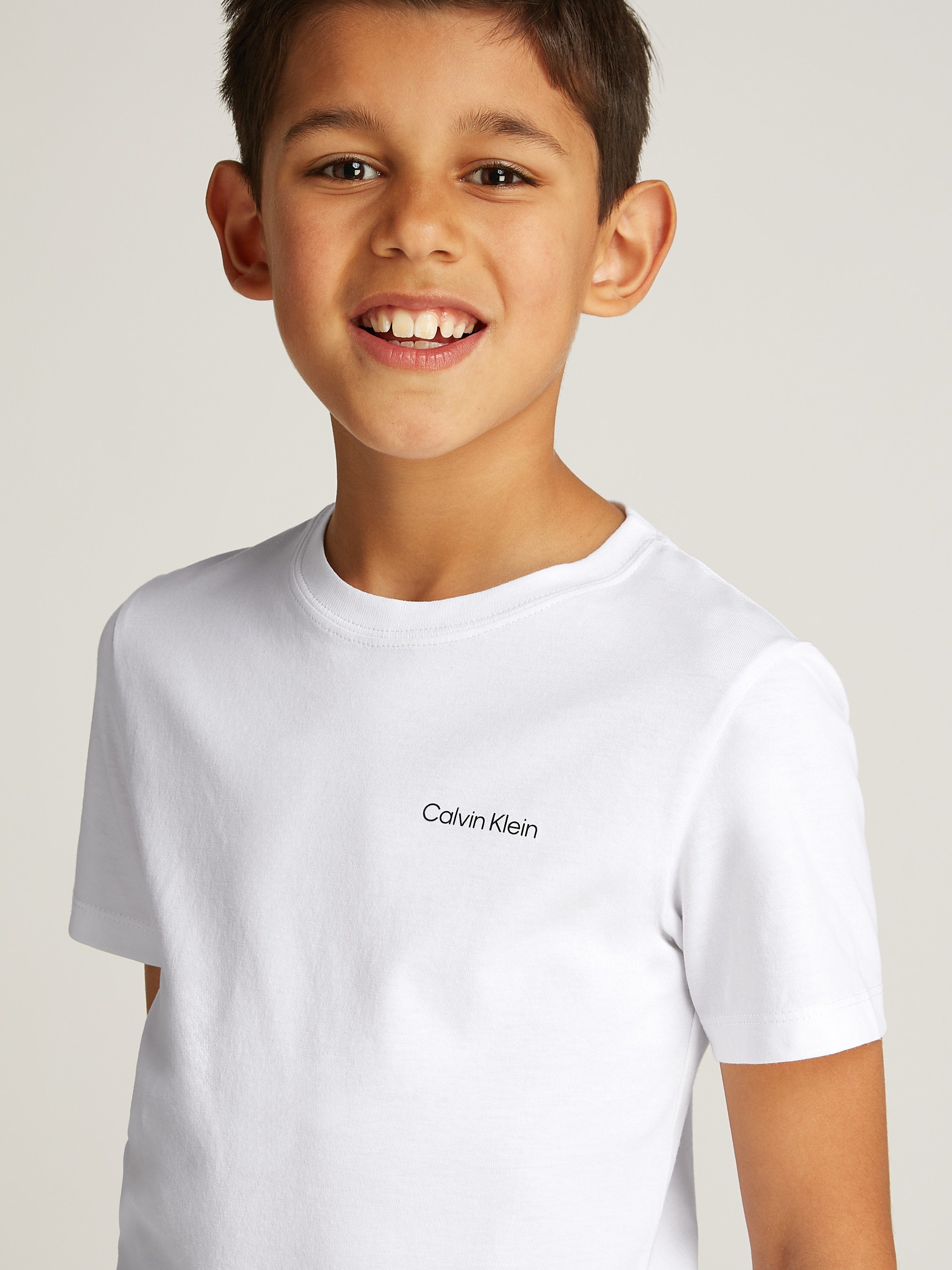 Calvin Klein T-shirt CHEST Inst.Logo Ss T-Shirt voor kinderen tot 16 jaar en met logo-opdruk