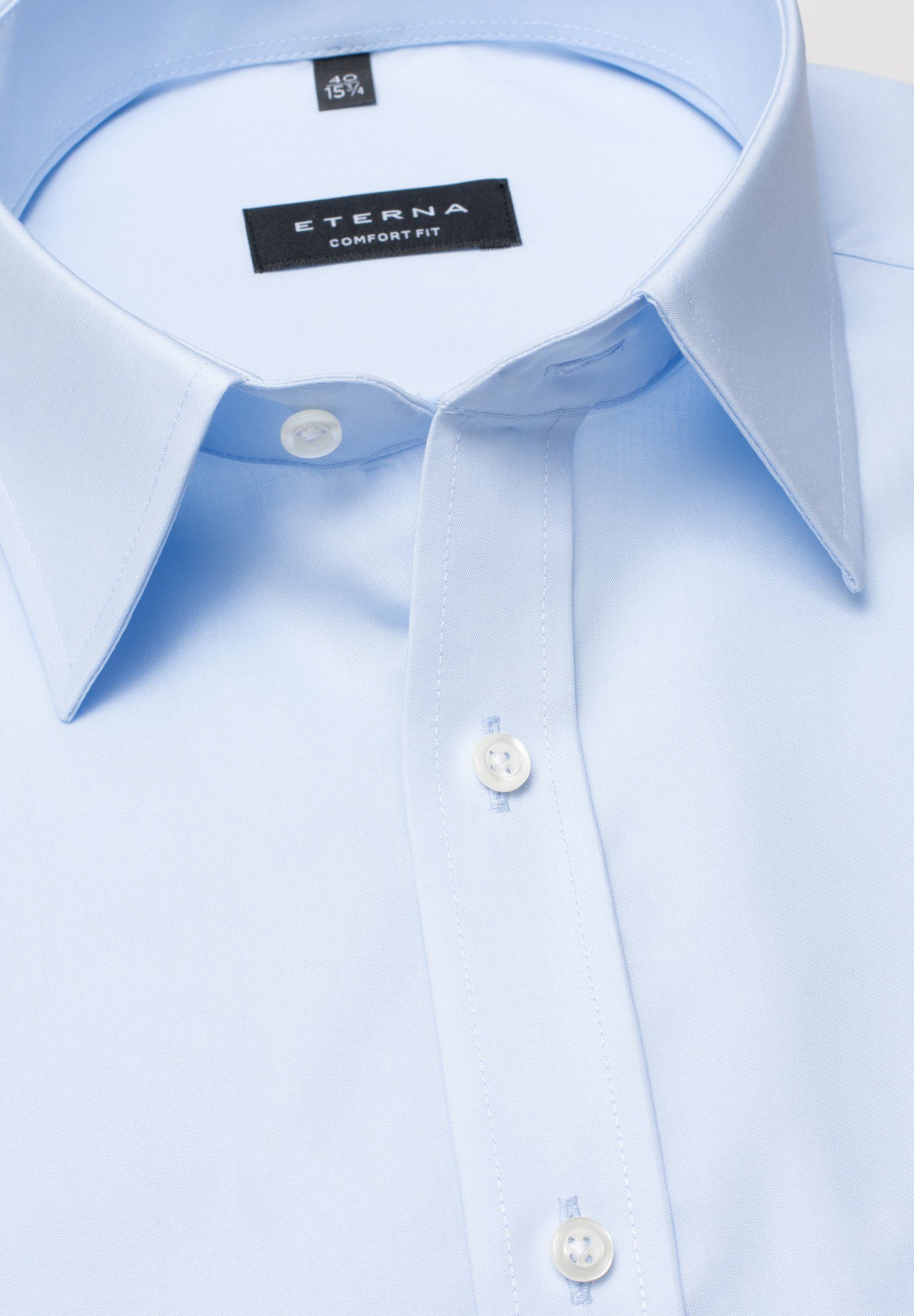 Eterna Overhemd met korte mouwen Comfort fit NON IRON (strijkvrij)