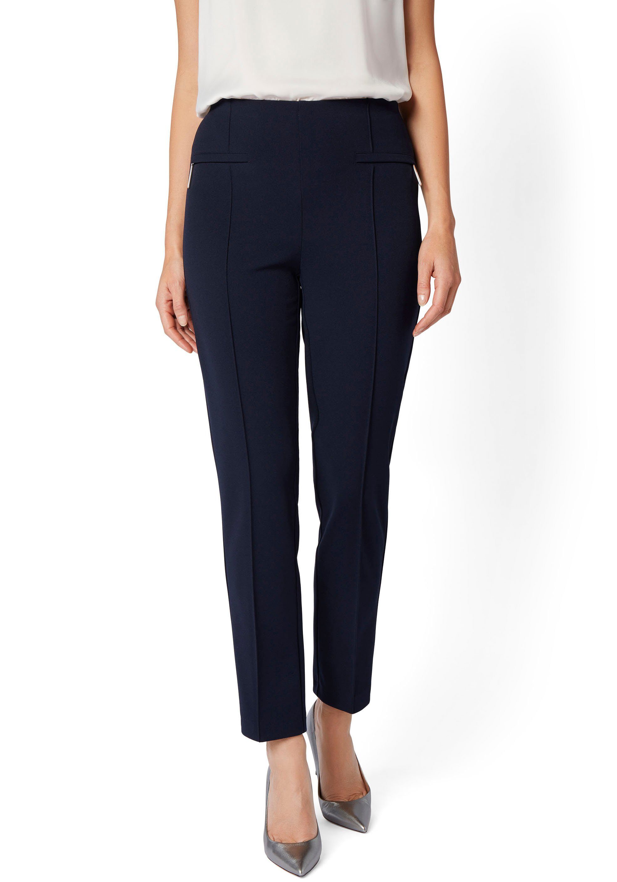 select! By Hermann Lange Stretchbroek Lea met persplooien