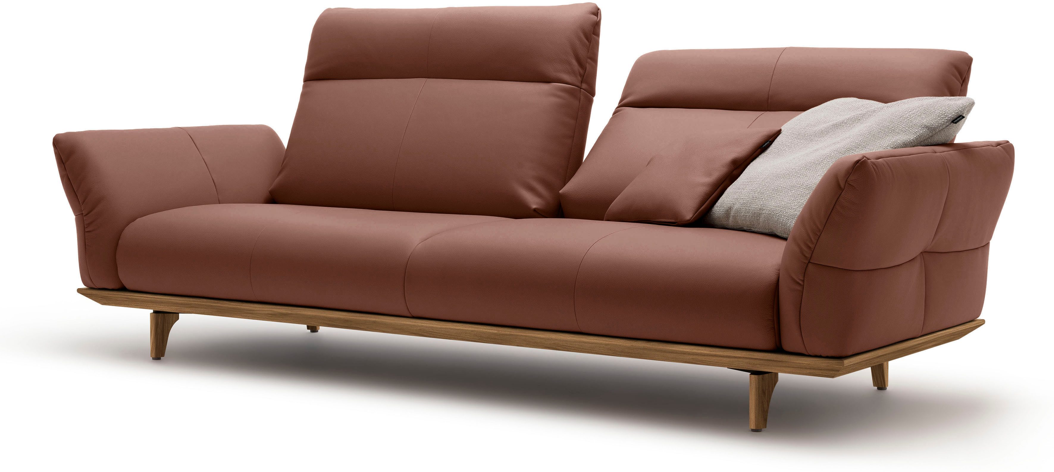 Creation BY ROLF BENZ 3,5-zitsbank CR.460 Onderstel en poten in walnotenhout, breedte 228 cm
