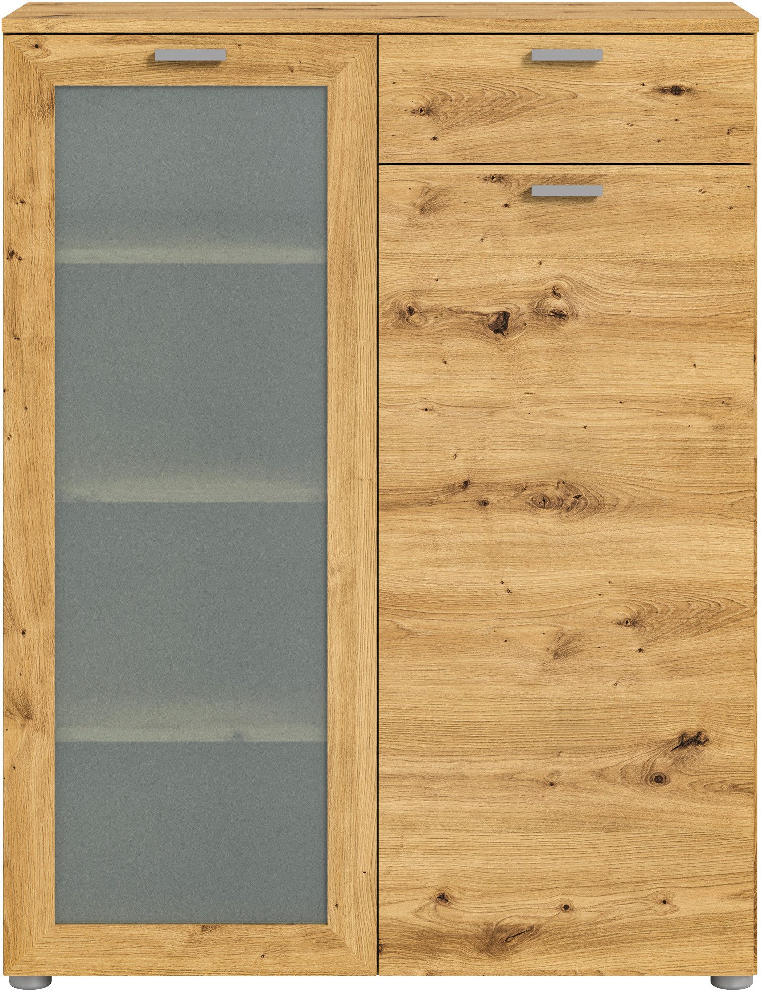 INOSIGN Highboard Onex, breedte 90 cm, met glazen deur, veelzijdig inzetbaar