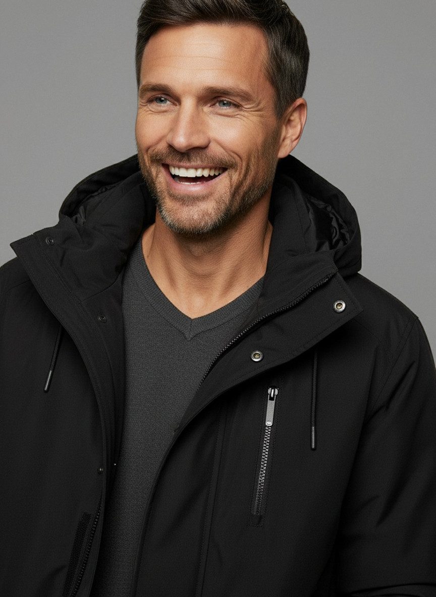 Polarino Functionele parka Nordgren ademend, waterdicht, winddicht, met gevoerde capuchon