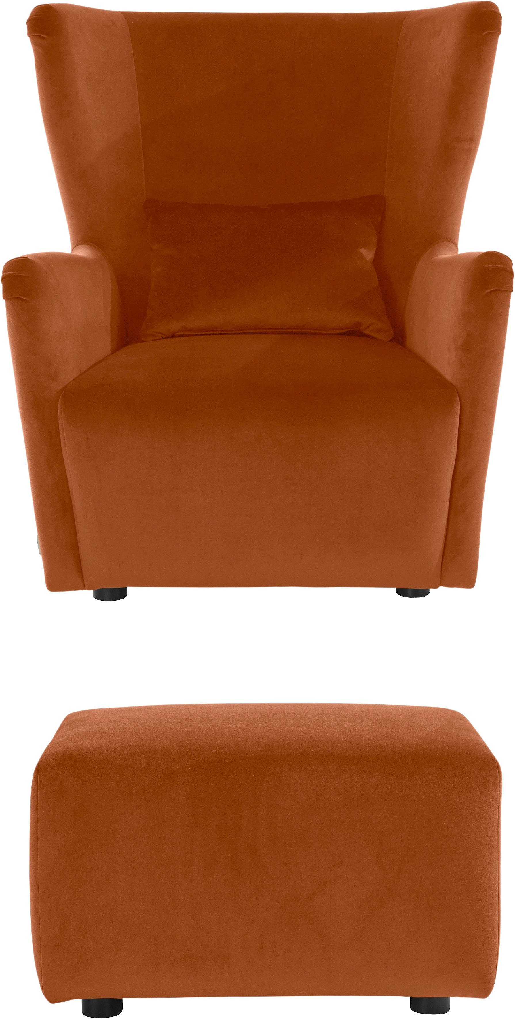 LeGer Home by Lena Gercke Oorfauteuil Levke Stoel naar keuze met of zonder hocker