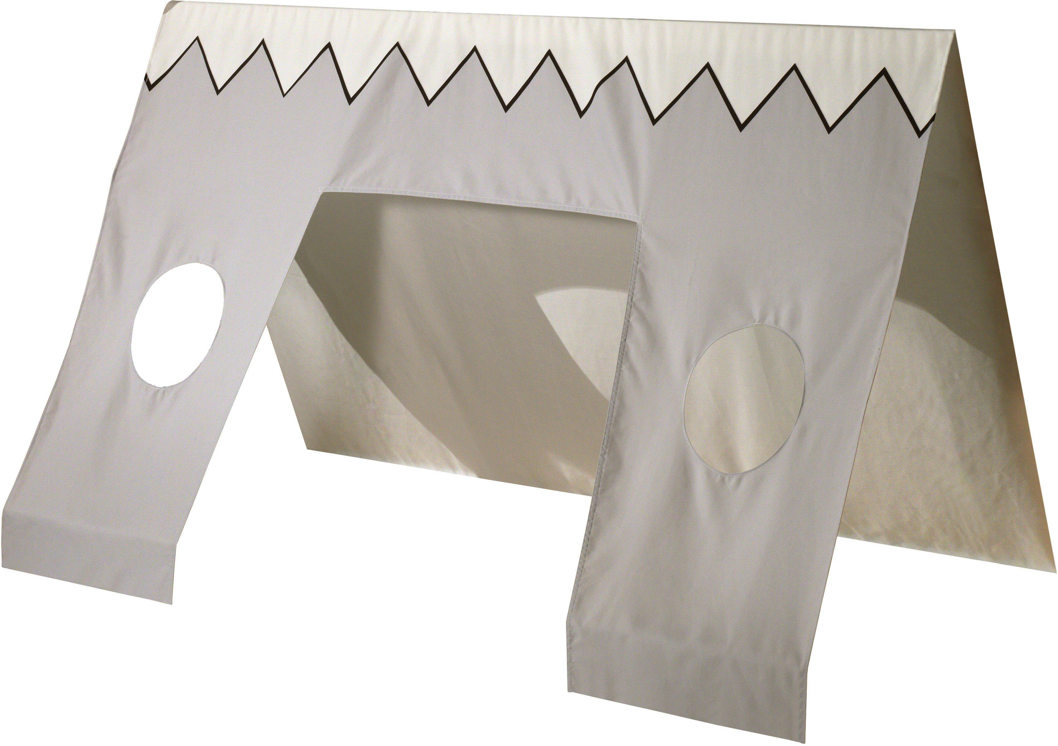 Vipack Kinderledikant Tipi met lattenrol en tentdak, naar keuze met lade