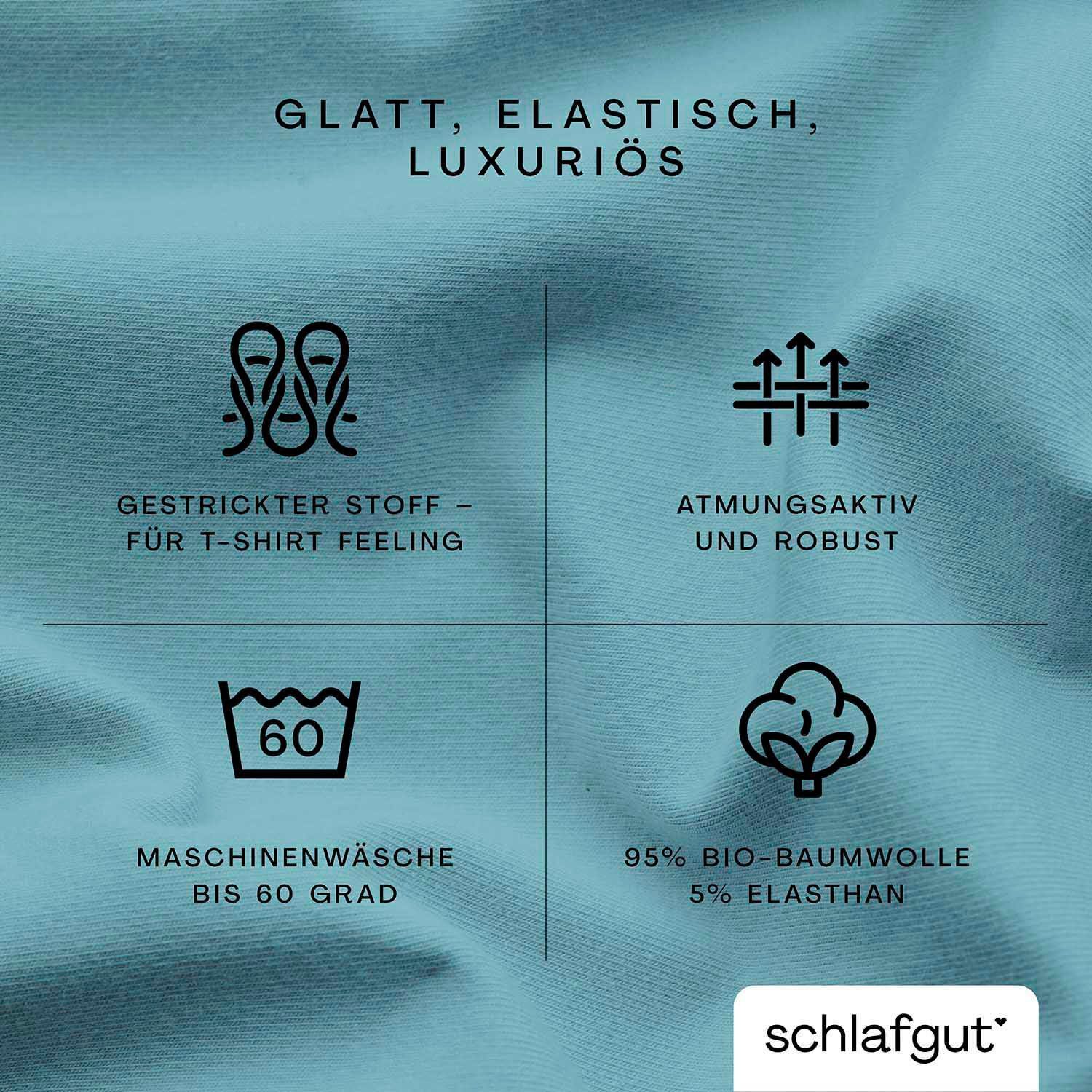 Schlafgut Hoeslaken Premium Zero Waste verpakking, PREMIUM kwaliteit (1 stuk)