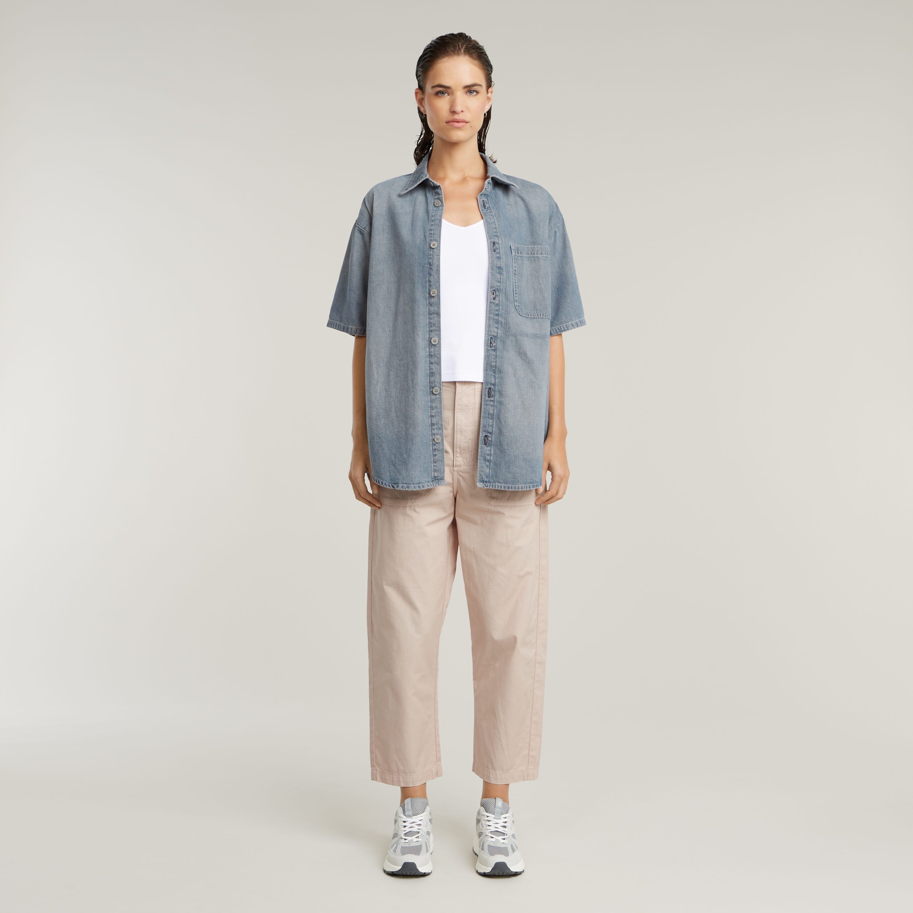 G-Star RAW Top Asymmetrical Zip met een ritssluiting