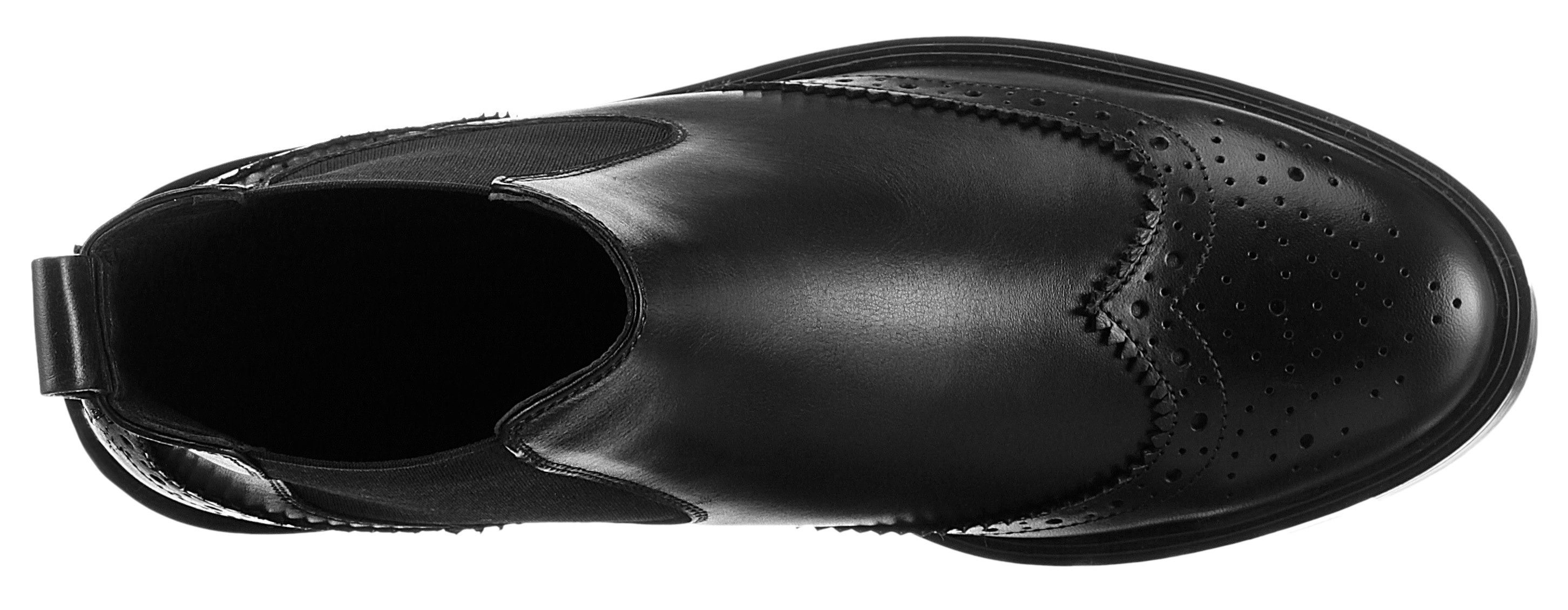 Ara Chelsea-boots Tulsa enkellaars, instaplaarzen met lyra-perforatie, g-breedte (breed)