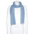 j.jayz modieuze sjaal eenvoudige basic sjaal met franje blauw