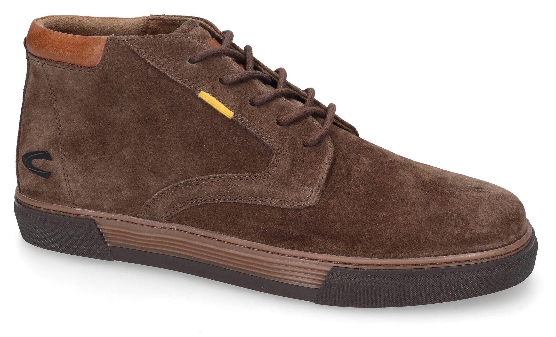 camel active Sneakers freizeitschoen, veterschoenen, high top sneaker met doorlopende zool