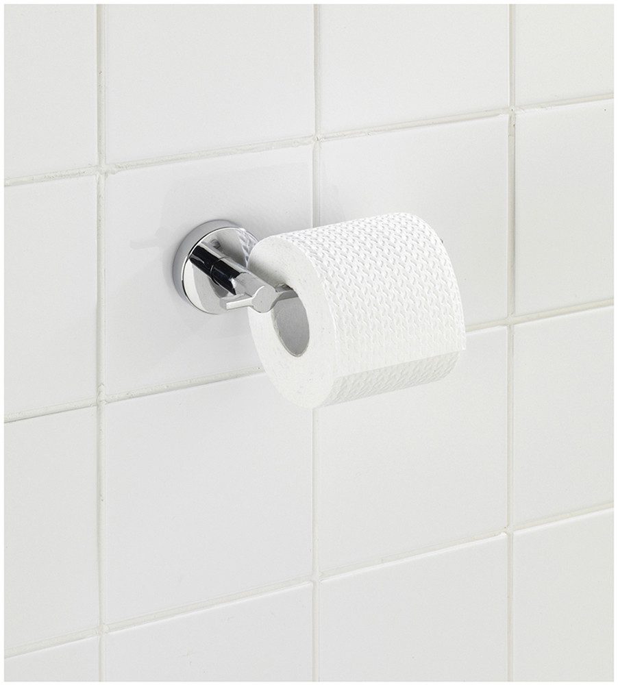 WENKO Toiletrolhouder Vacuum-Loc® model Capri van zinkgietwerk, bevestiging zonder boren