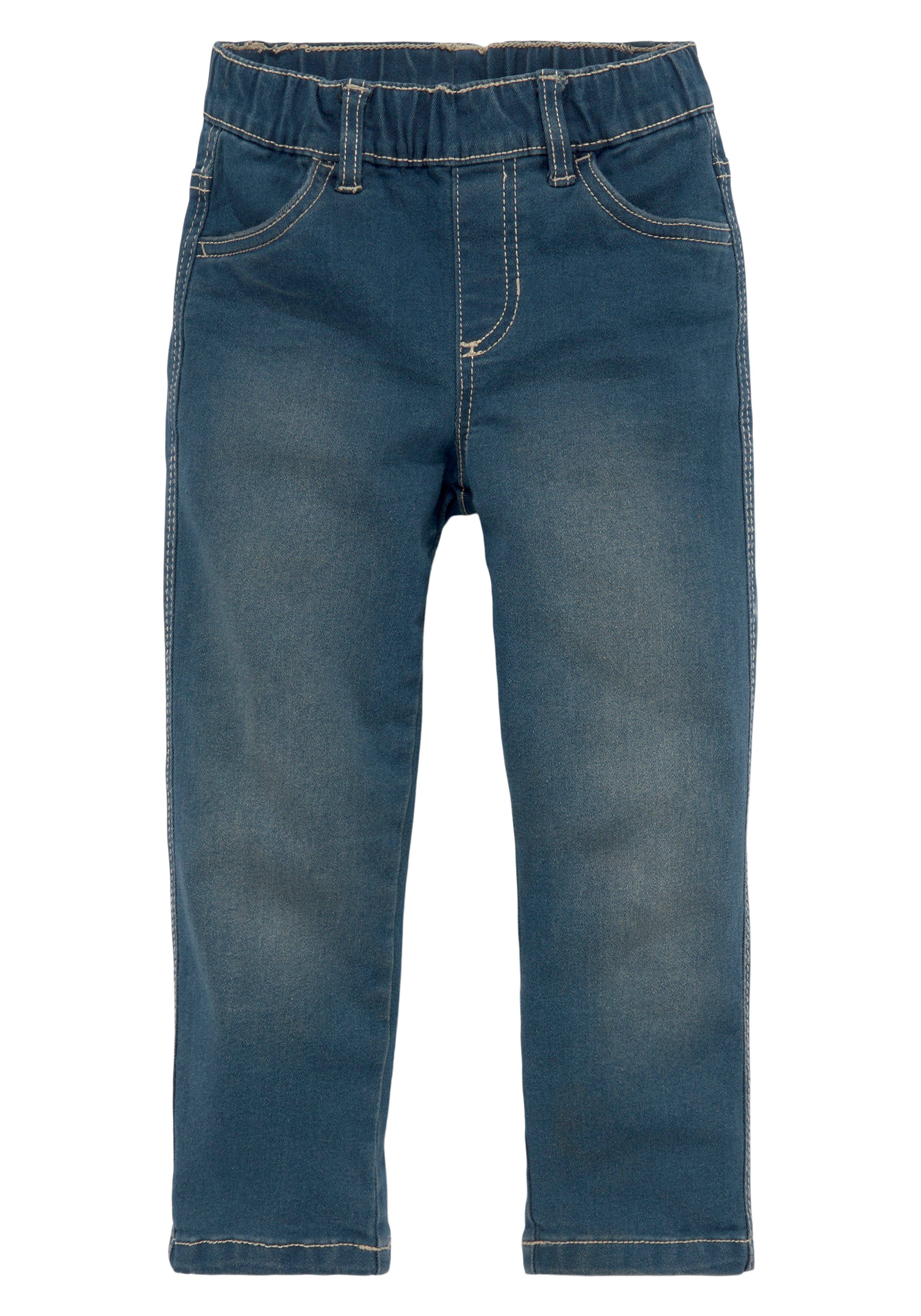 KIDSWORLD Comfortjeans , Stretch-Jeans voor kleine jongens comfortabele pasvorm, rechte pasvorm, met elastische taille