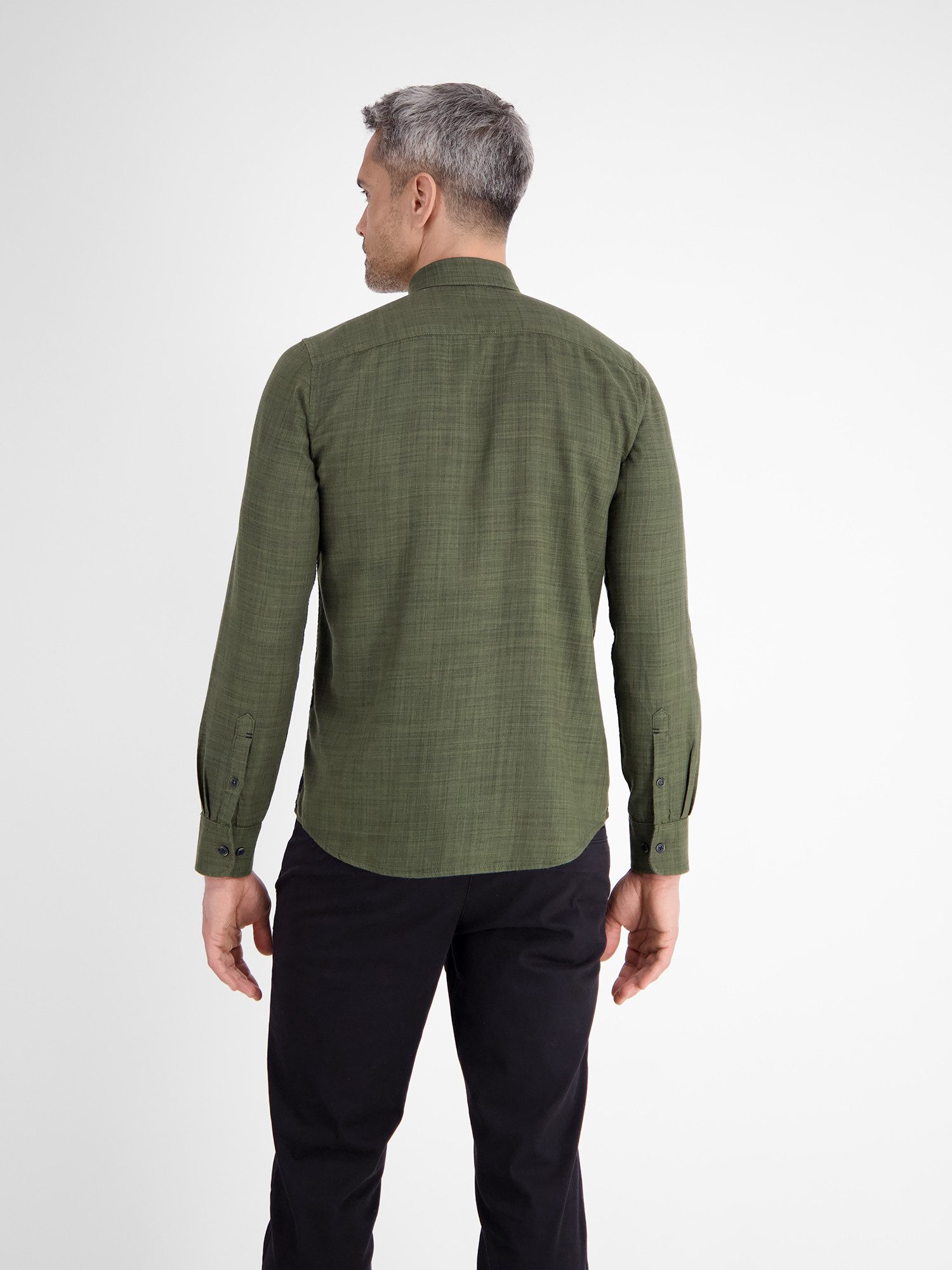 Lerros Overhemd met lange mouwen LERROS herenoverhemd, fancy twill