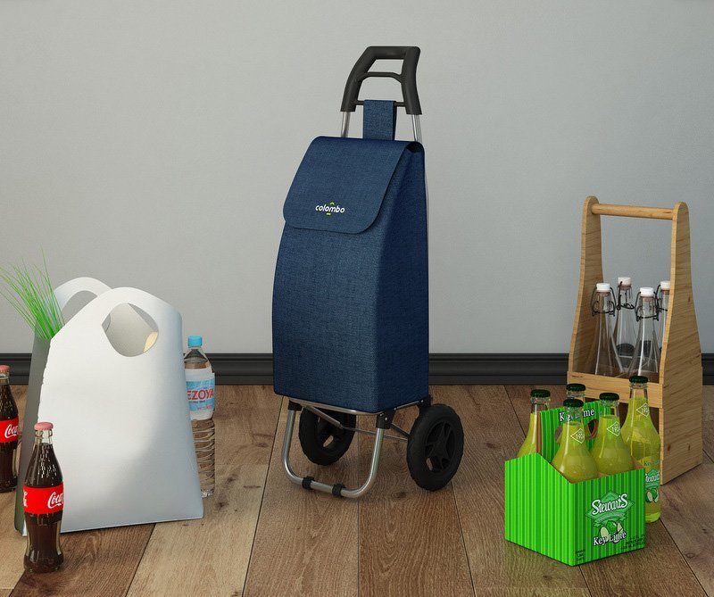 Colombo Newscal Boodschappentrolley ROLLY Tas van waterdicht polyester, maximaal draaggewicht 25 kg