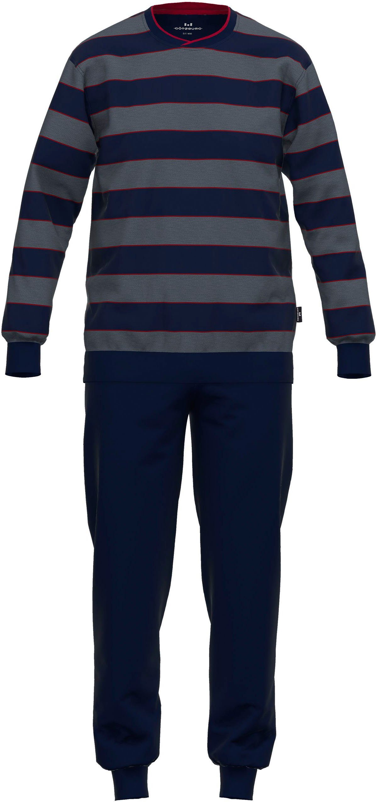 GÖTZBURG Pyjama Red Label met breed streepdesign (2-delig)