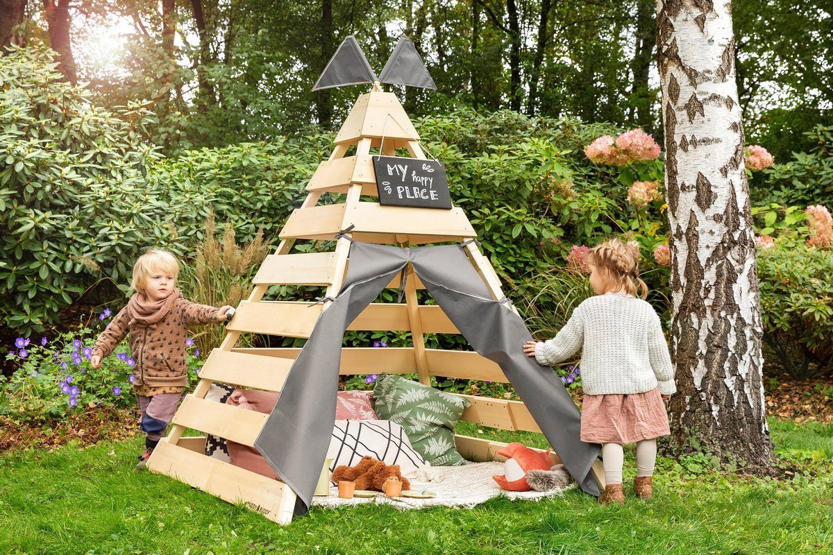 MUDDY BUDDY® Speelhuis Tipitent Dreamer Houtbeschermer voorbehandeld, bxdxh: 135x135x170 cm