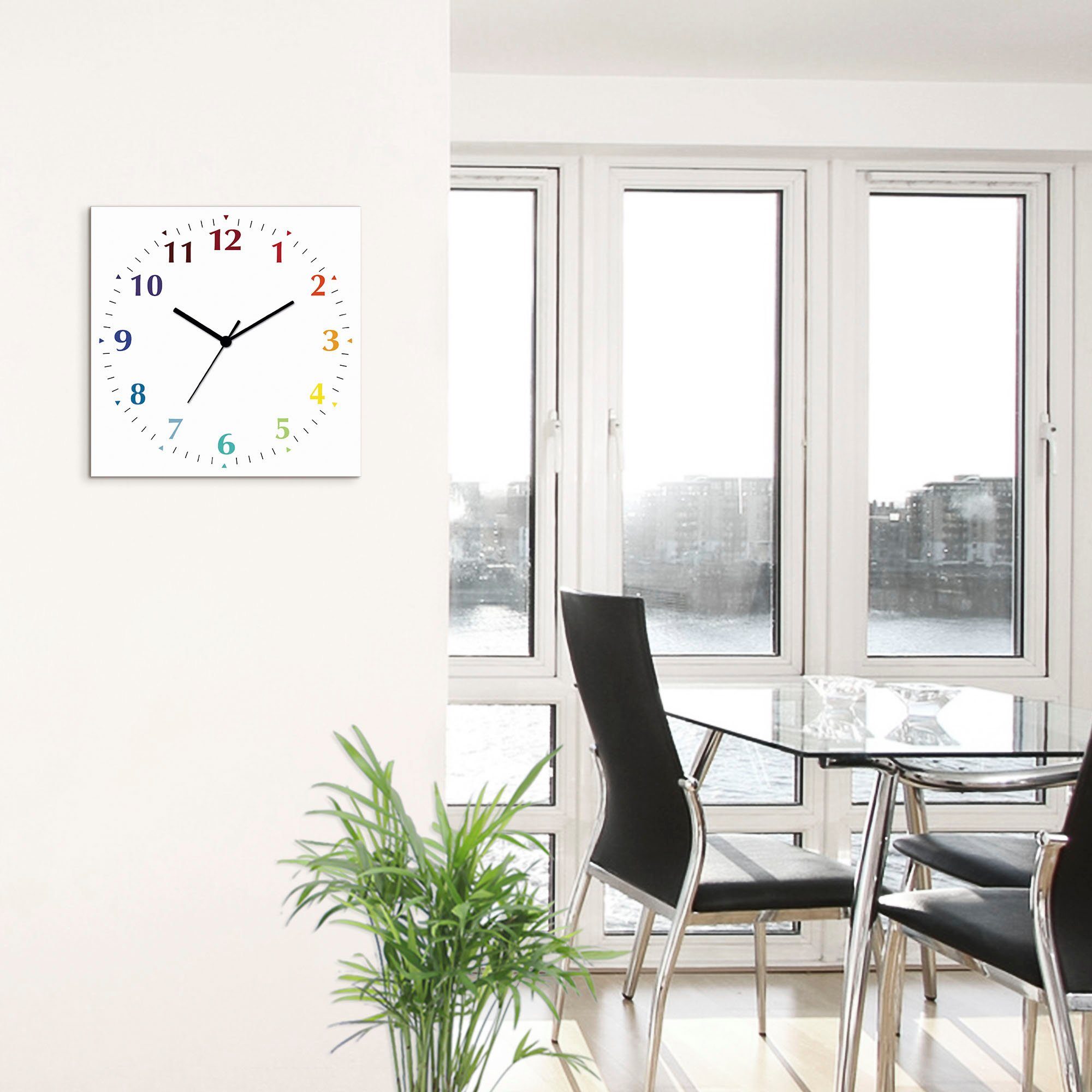 Artland Wandklok Uni trendkleuren optioneel verkrijgbaar met kwarts- of radiografisch uurwerk, geruisloos zonder tikkend geluid