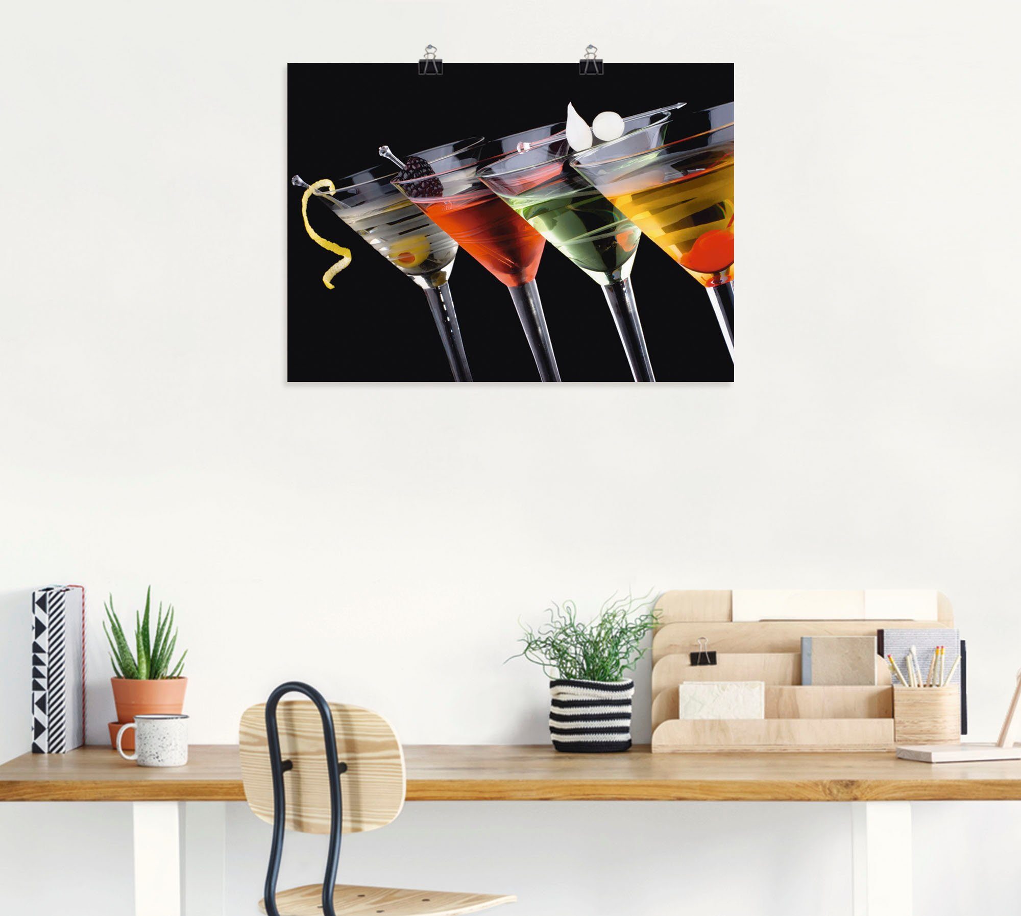 Artland Artprint Klassieke Martini - cocktail als artprint op linnen, poster, muursticker in verschillende maten