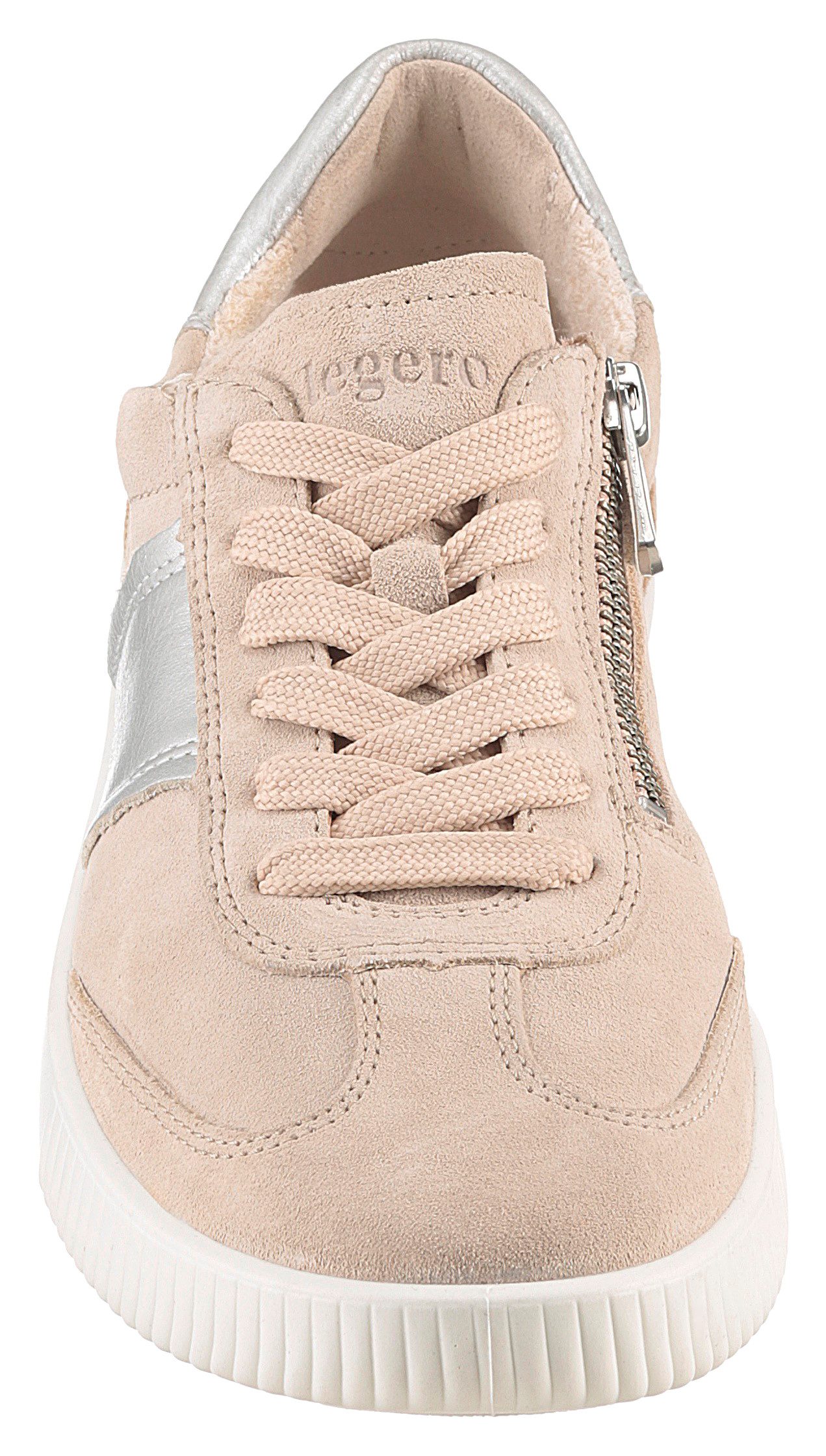 Legero Sneakers Silence , retro sneaker, veterschoen met extra binnenrits