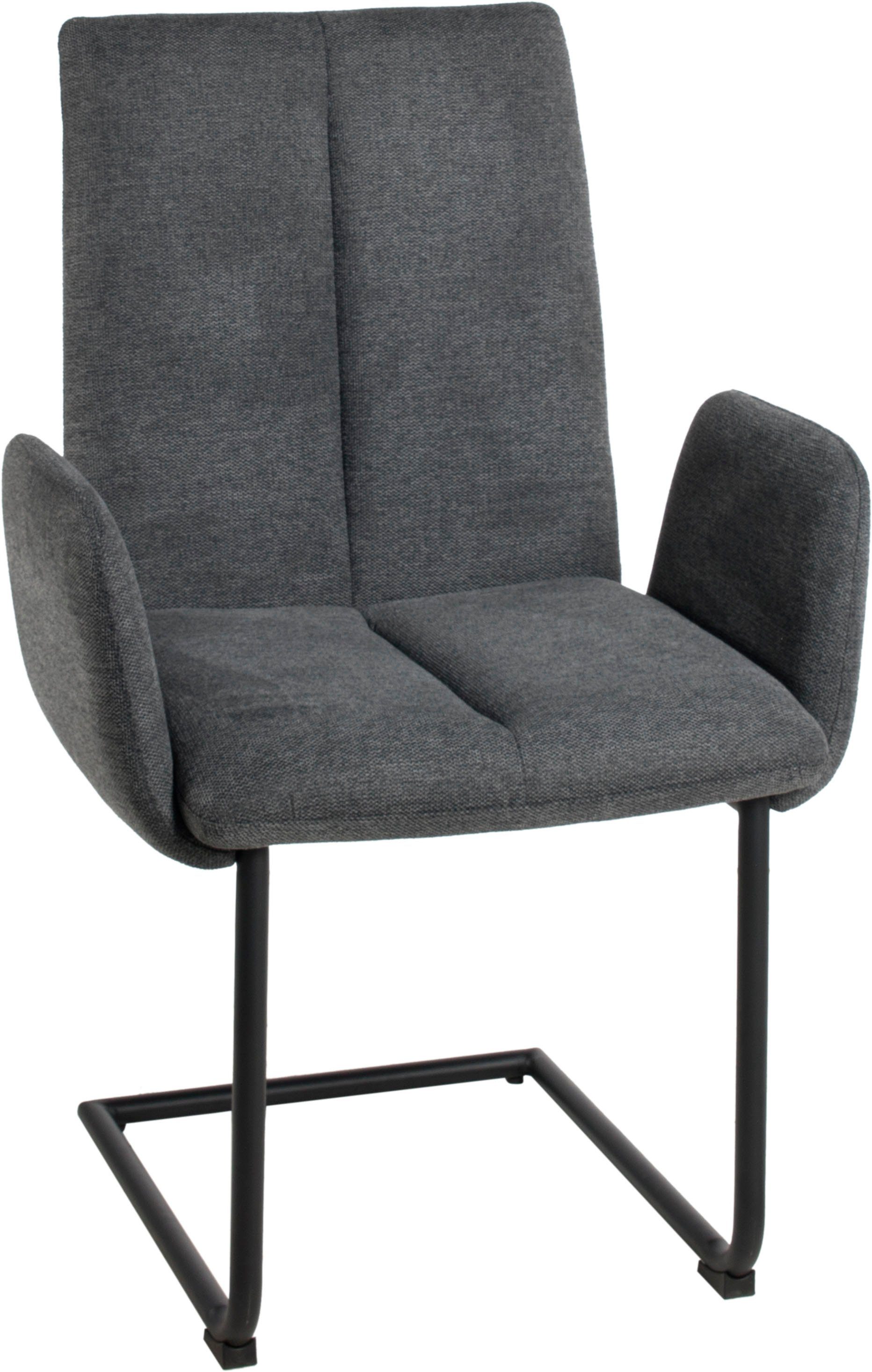 Duo Collection Eetkamerstoel Emmy sledestoel Stoel met armleuningen, met glijders voor de veiligheid, 110 kg belastbaar (set, 4 stuks)