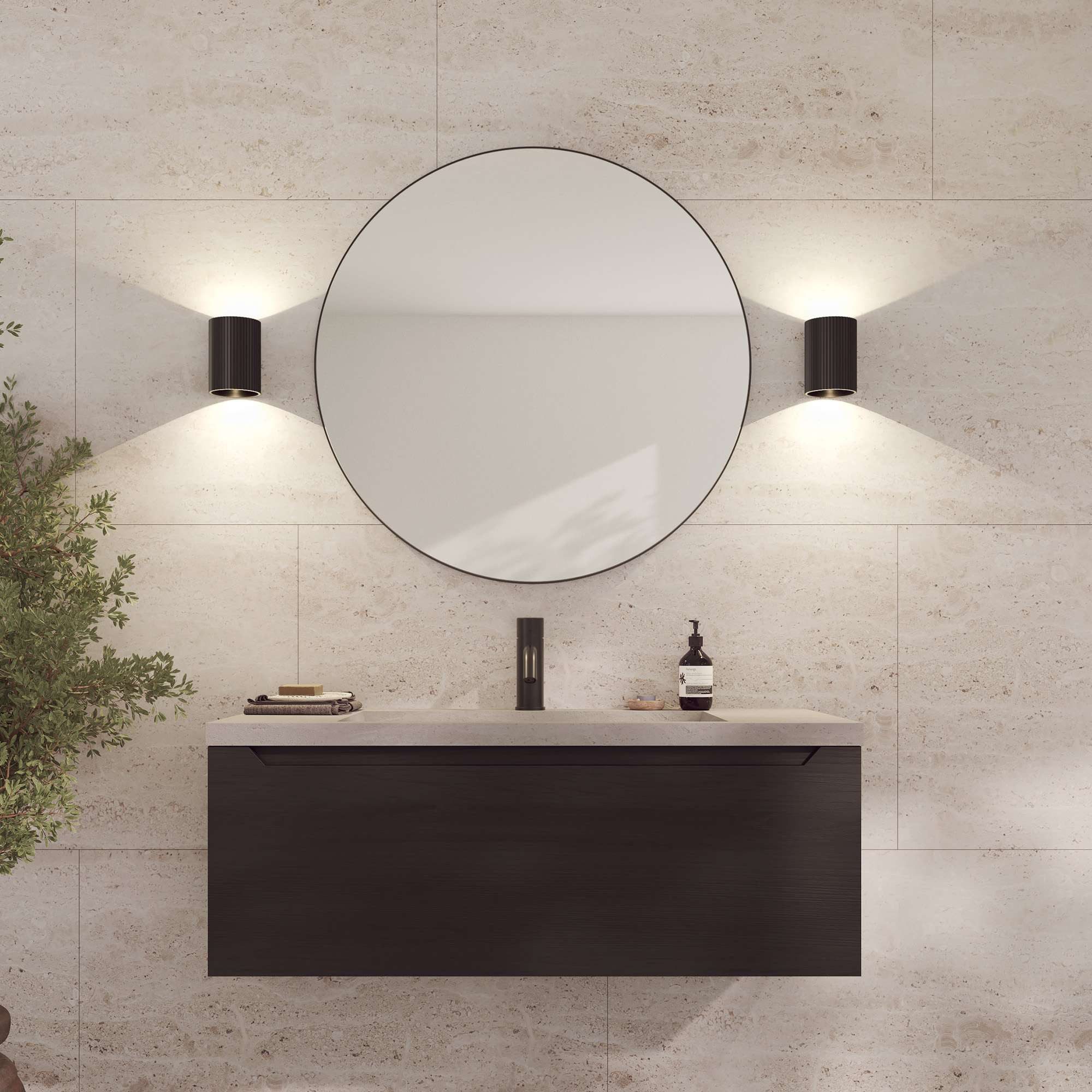 Loevschall Wandlamp Sekvens, moderne wandlamp, op-/aflicht, Deens ontwerp (1 stuk)