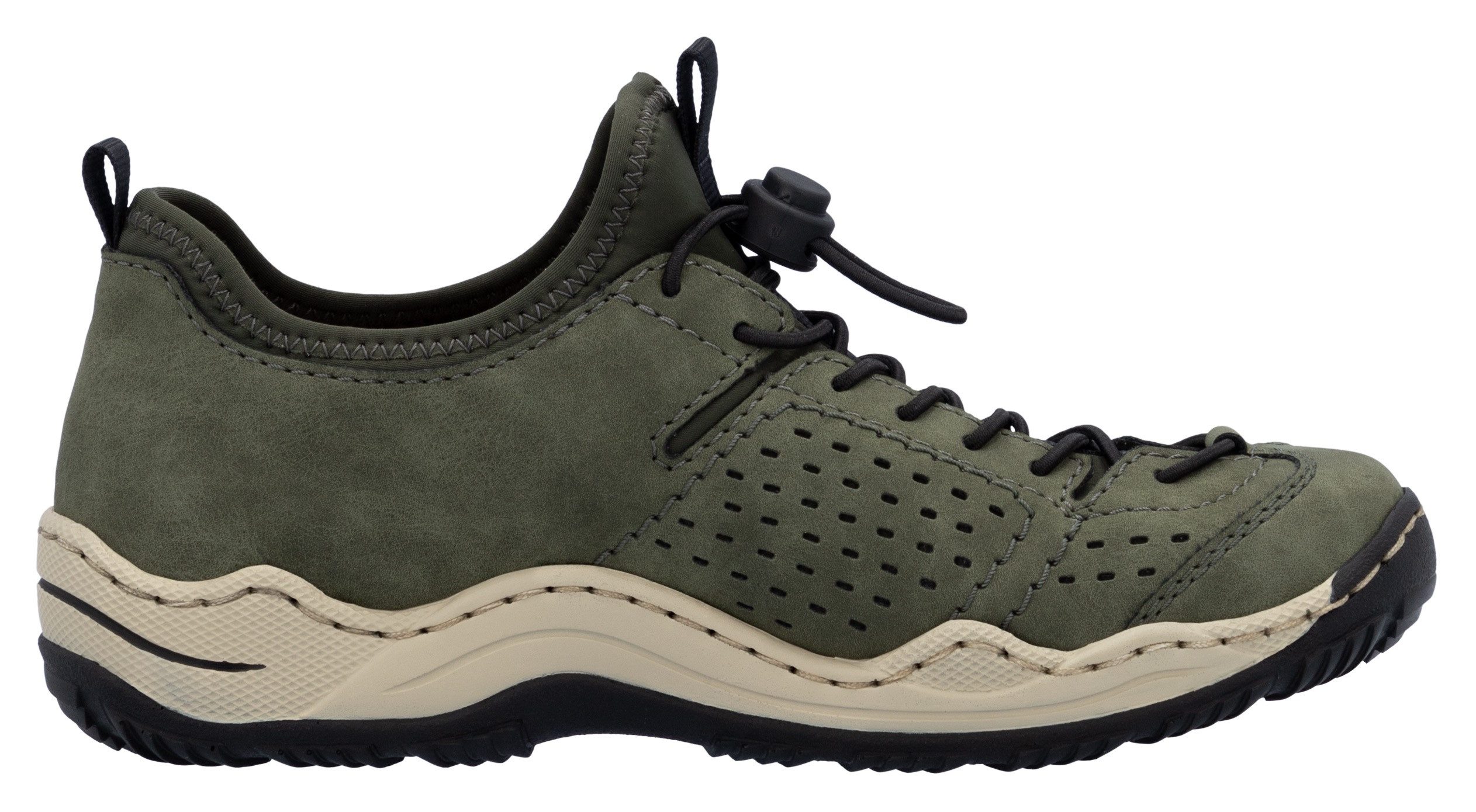 Rieker Slip-on sneakers , instapschoen, vrijetijdssneaker, lage schoen met opvallende loopzool
