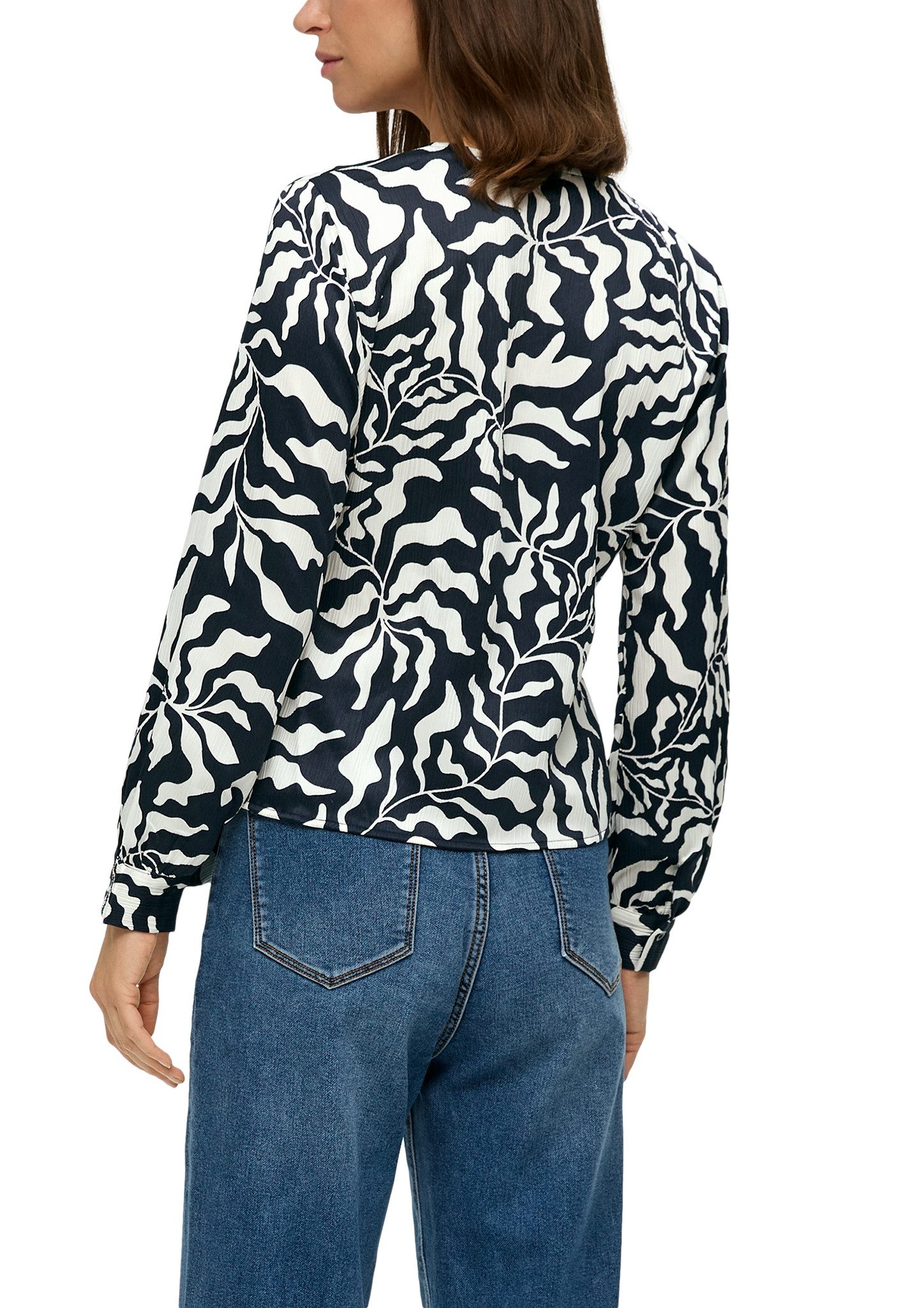 s.Oliver Wikkelblouse met all-over print