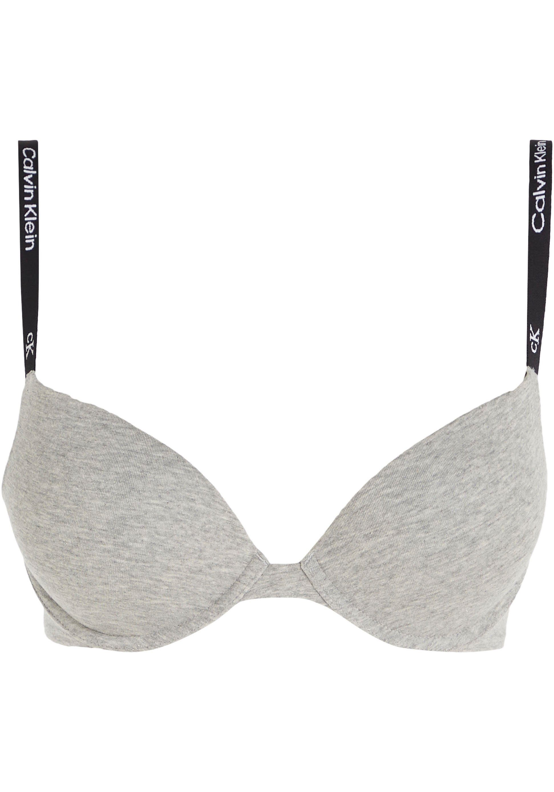 Calvin Klein Push-up-bh PUSH UP PLUNGE met logoprint op de bandjes