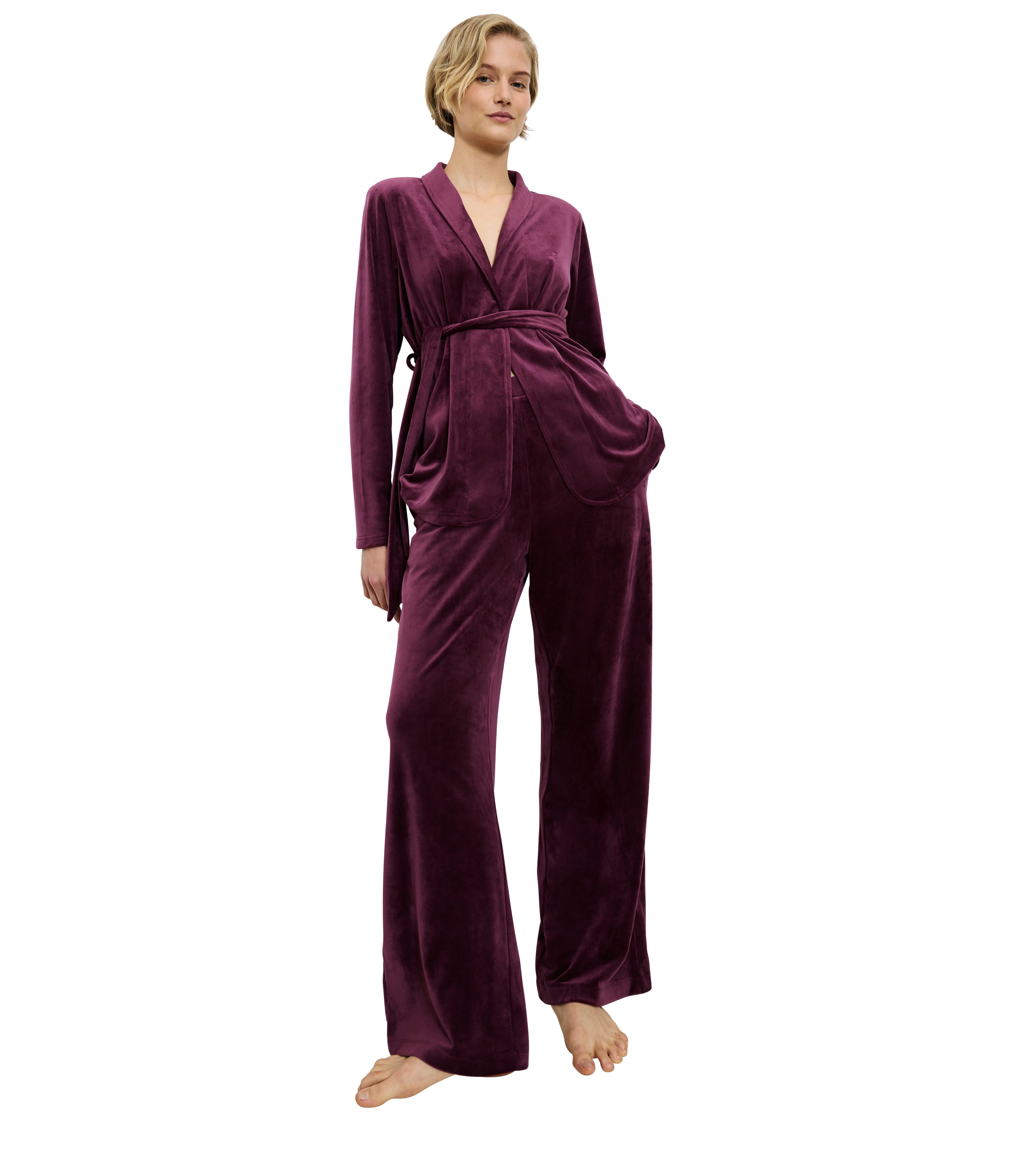 Triumph Homewearbroek Sensual Velour Wide Leg Trousers