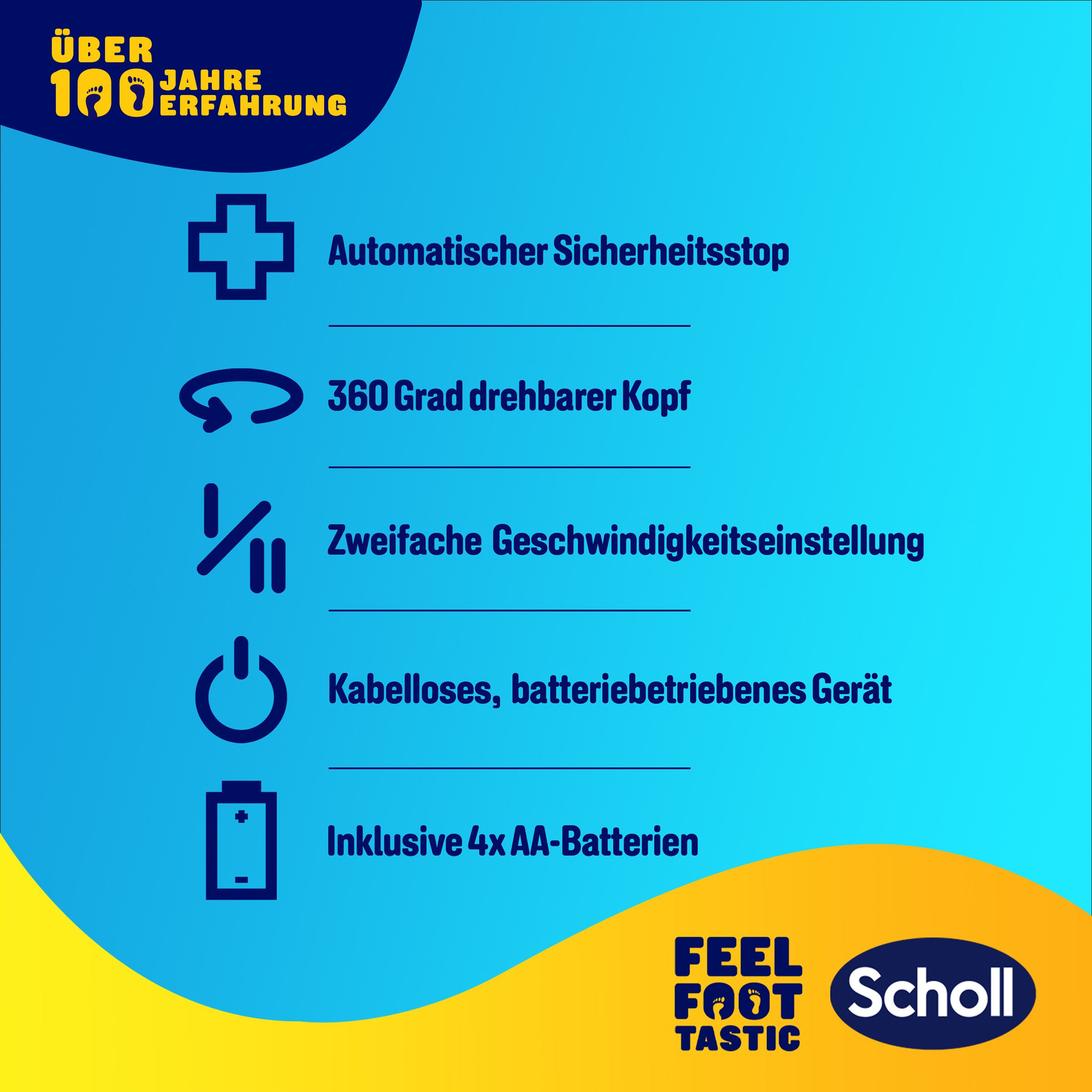 Scholl Elektrische eeltverwijderaar Expert Care 2-in-1 File & Smooth elektrischer Hornhautentferner (set)