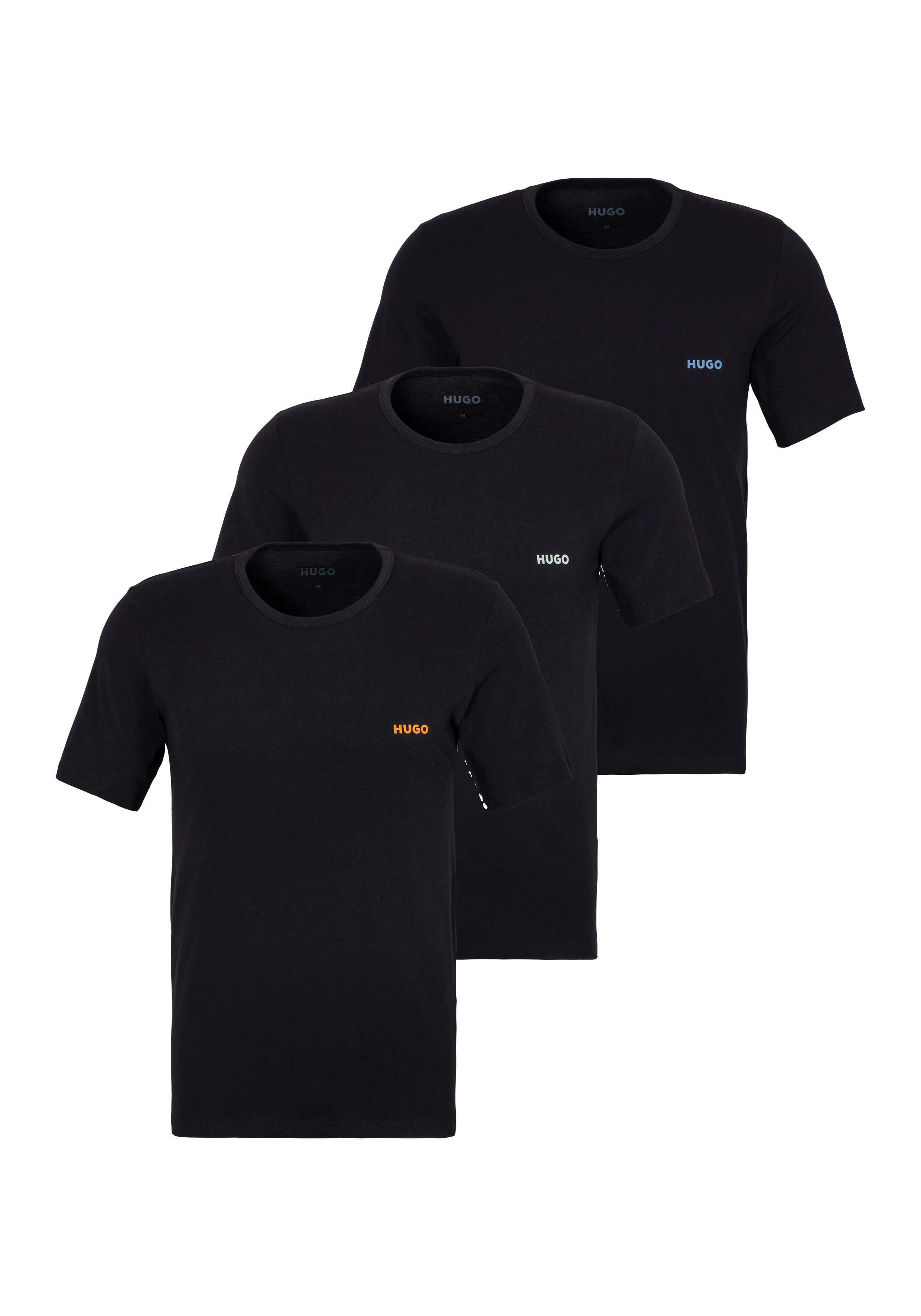 HUGO underwear T-shirt RN TRIPLET P 10217251 01 (3-delig Set van 3)