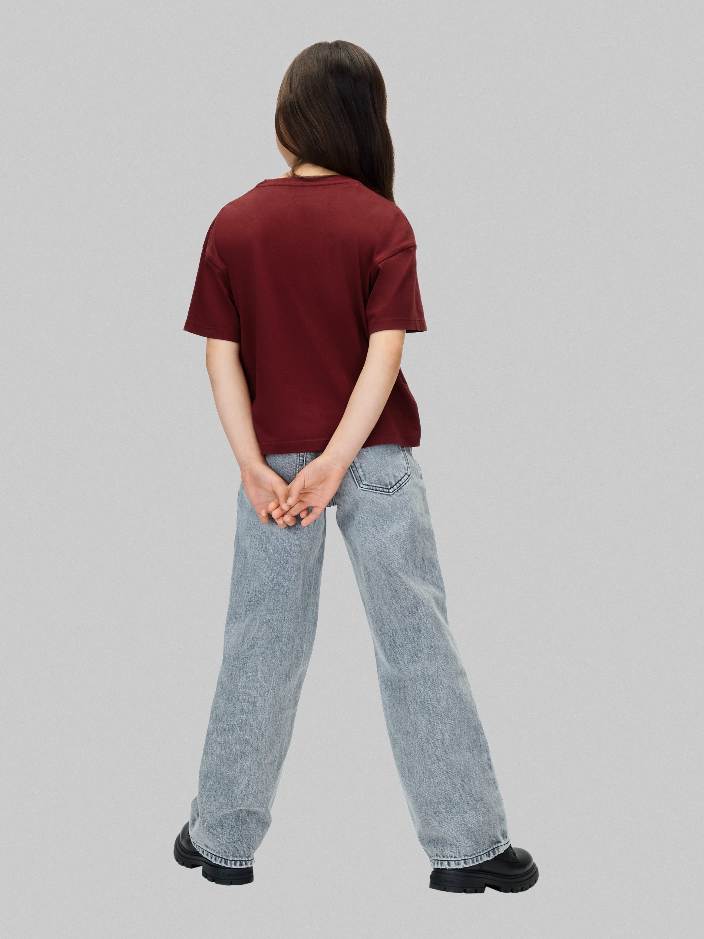 Calvin Klein T-shirt FESTIVE GRAPHIC SS T-SHIRT voor kinderen tot 16 jaar, glitterprint