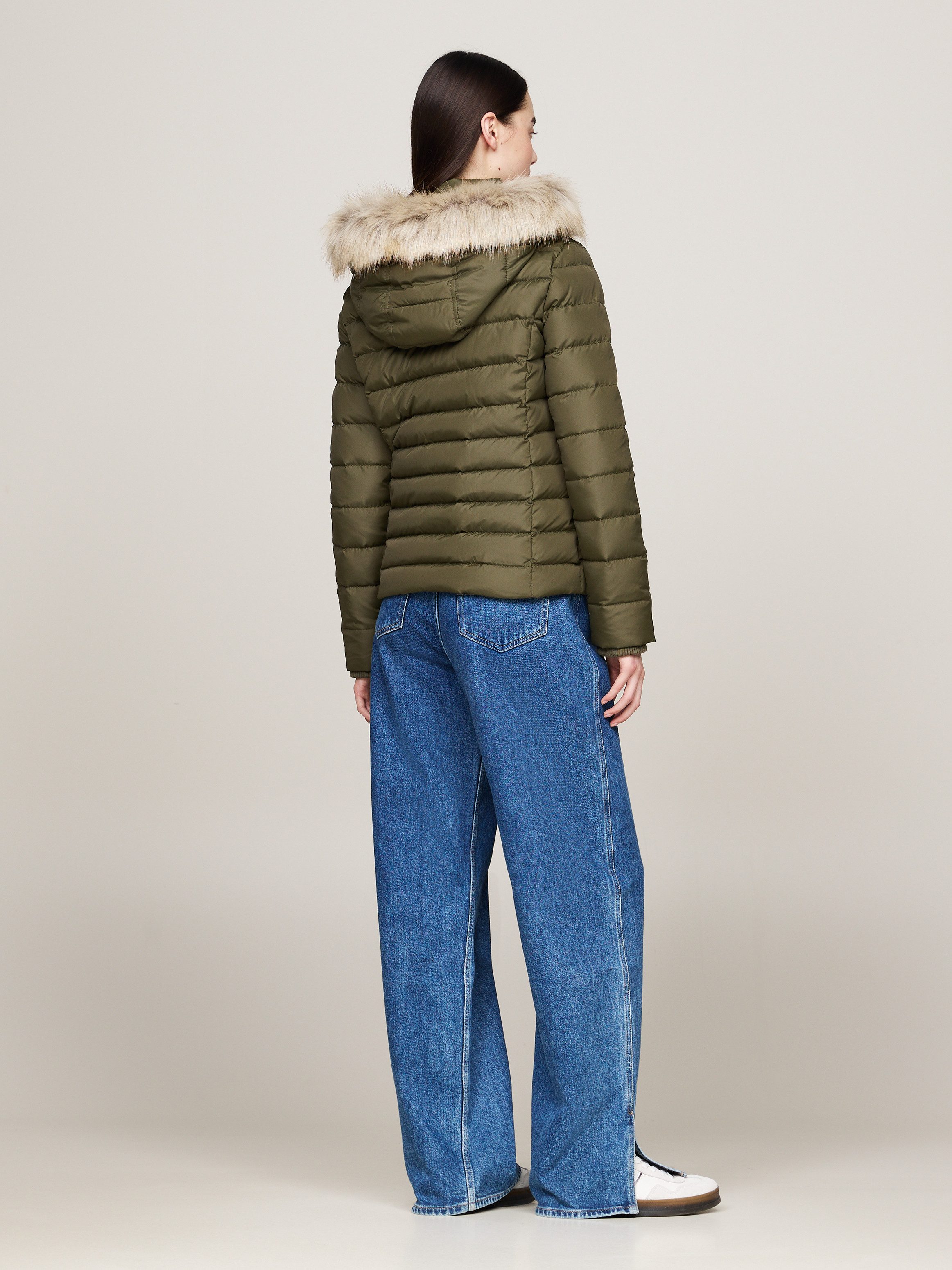 Tommy Jeans Curve Gewatteerde jas TJW BASIC HOODED DOWN JACKET EXT