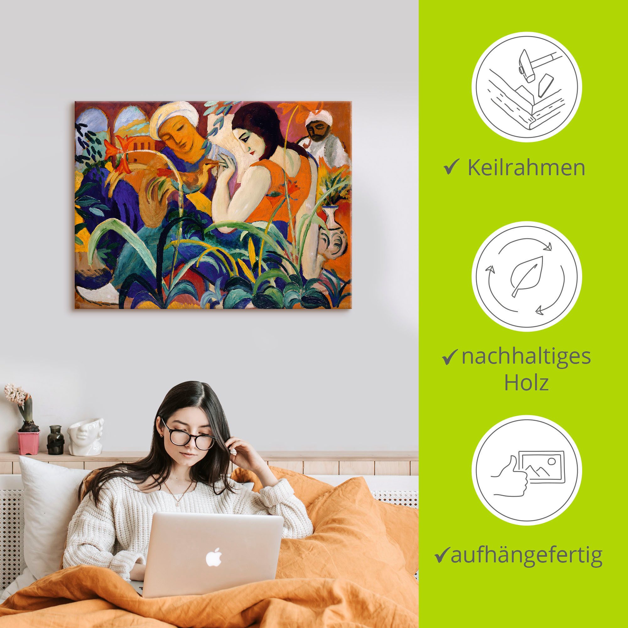 Artland Artprint Oriëntaalse vrouwen. 1912 als artprint op linnen, poster in verschillende formaten maten